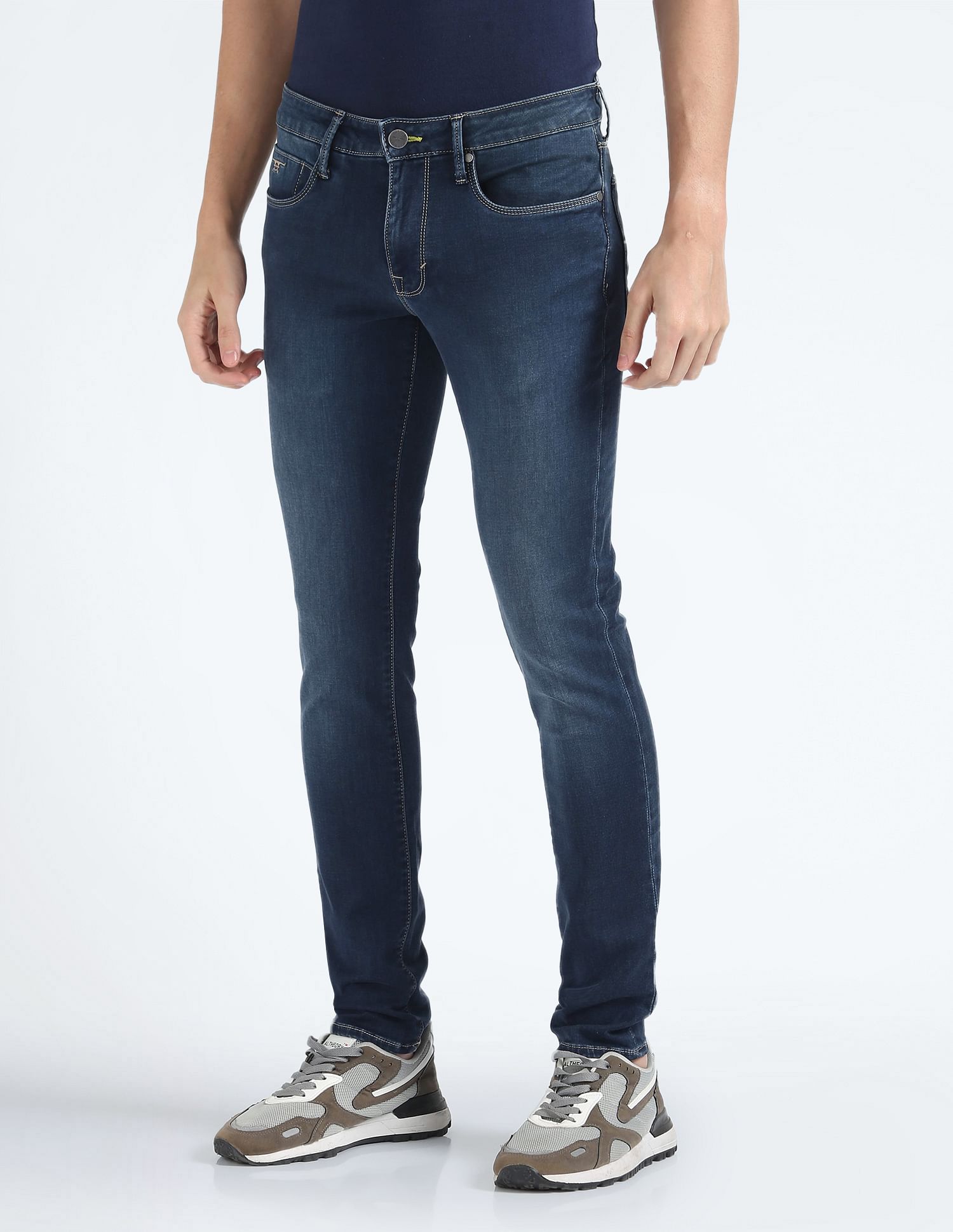 Flying Machine Mid Rise Jackson Super Skinny Jeans