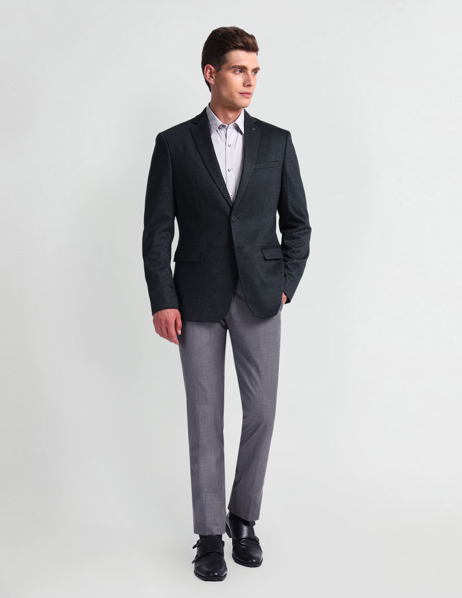 Arrow Zero Calorie Slim Fit Knit Blazer