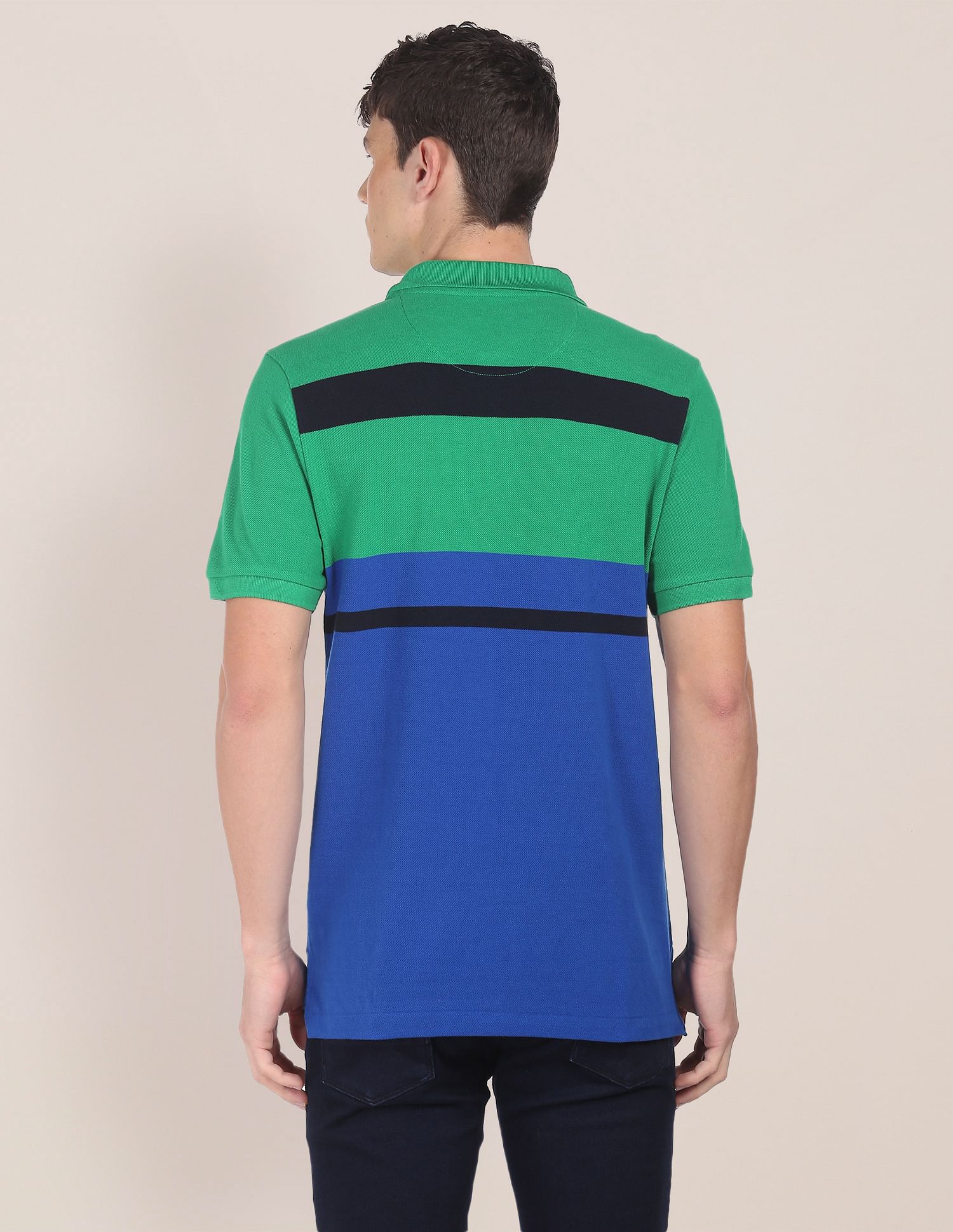U.S. Polo Assn. Colour Block Cotton Polo Shirt