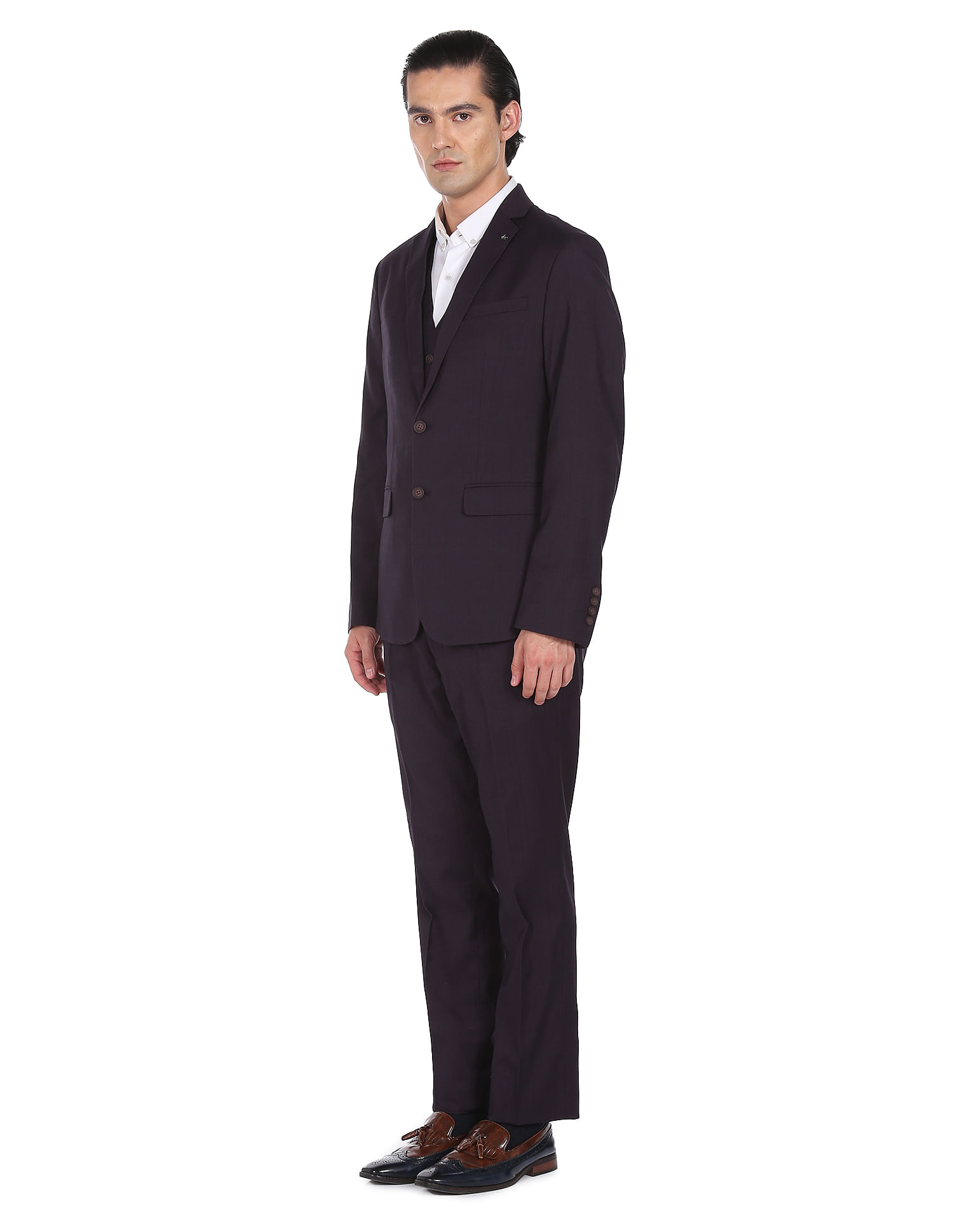 Dark blue suit jacket - Basic line - Suits - E-shop | alaindelon.co.uk