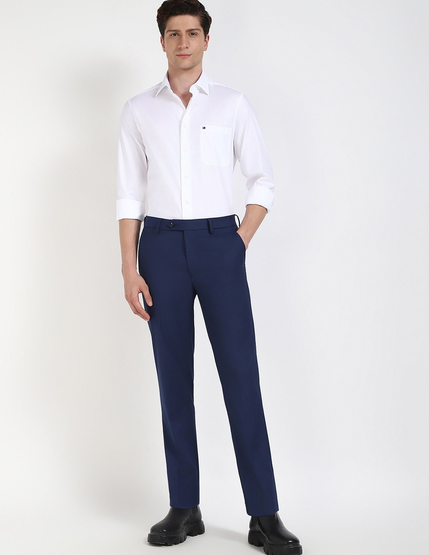 Tommy Hilfiger Checks Regular-Fit Cotton Shirt