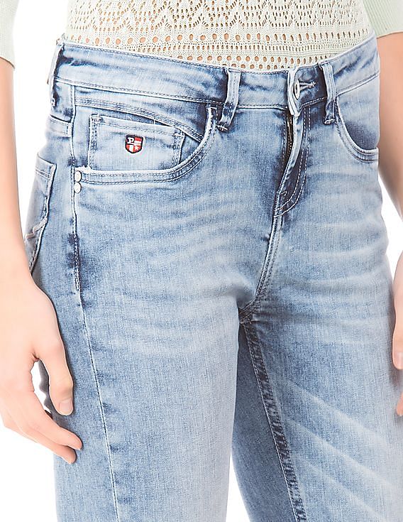 U.S. Polo Assn. Women Ripped Super Skinny Jeans