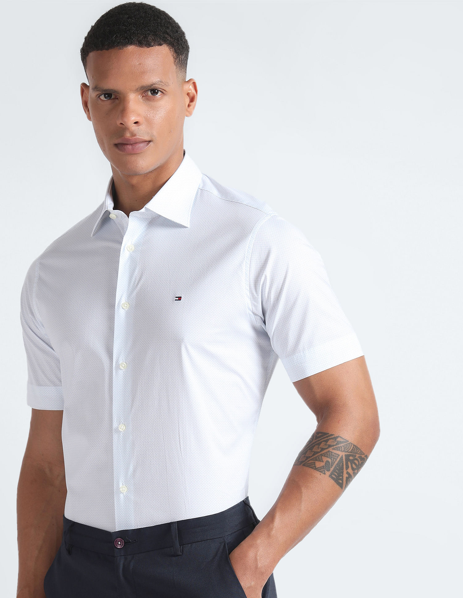 Tommy Hilfiger Sustainable Geometric Print Shirt