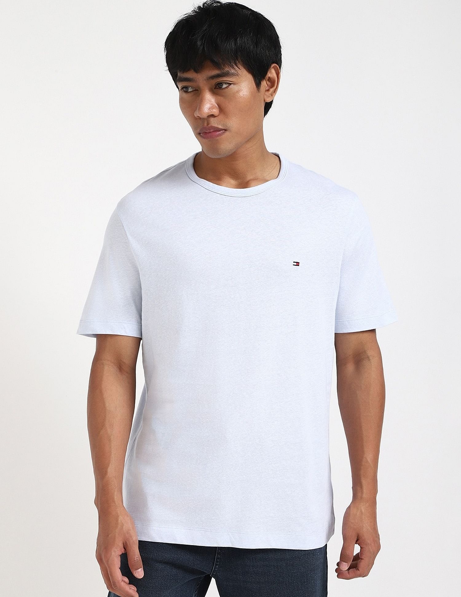 Tommy Hilfiger Solid Regular-Fit Cotton T-Shirt