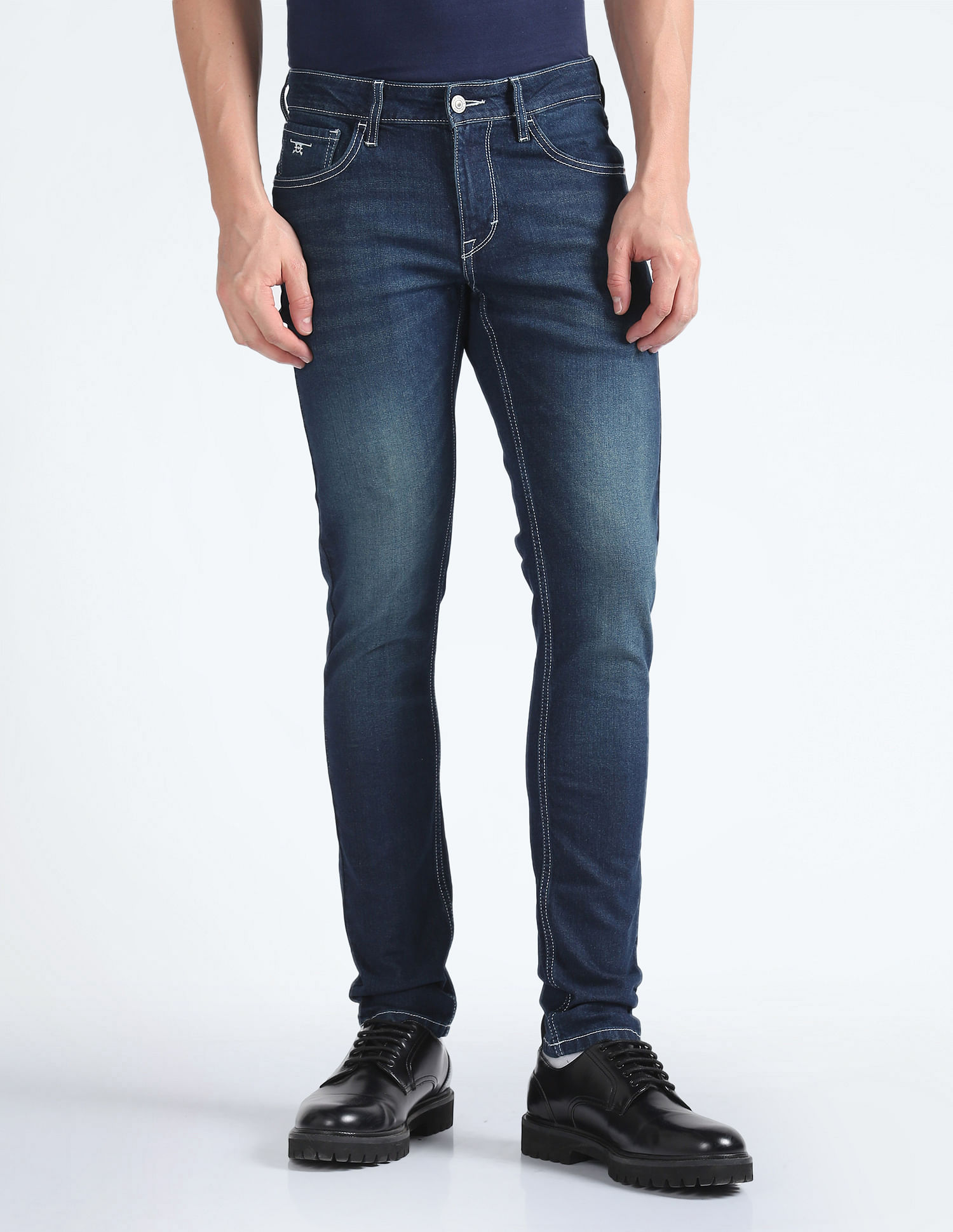 Flying Machine Jackson Skinny Fit Whiskered Jeans
