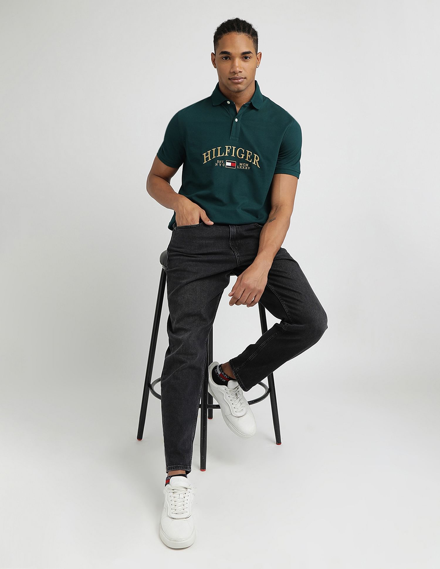 Tommy Hilfiger Kids Isaac Relaxed Tapered Fit Jeans