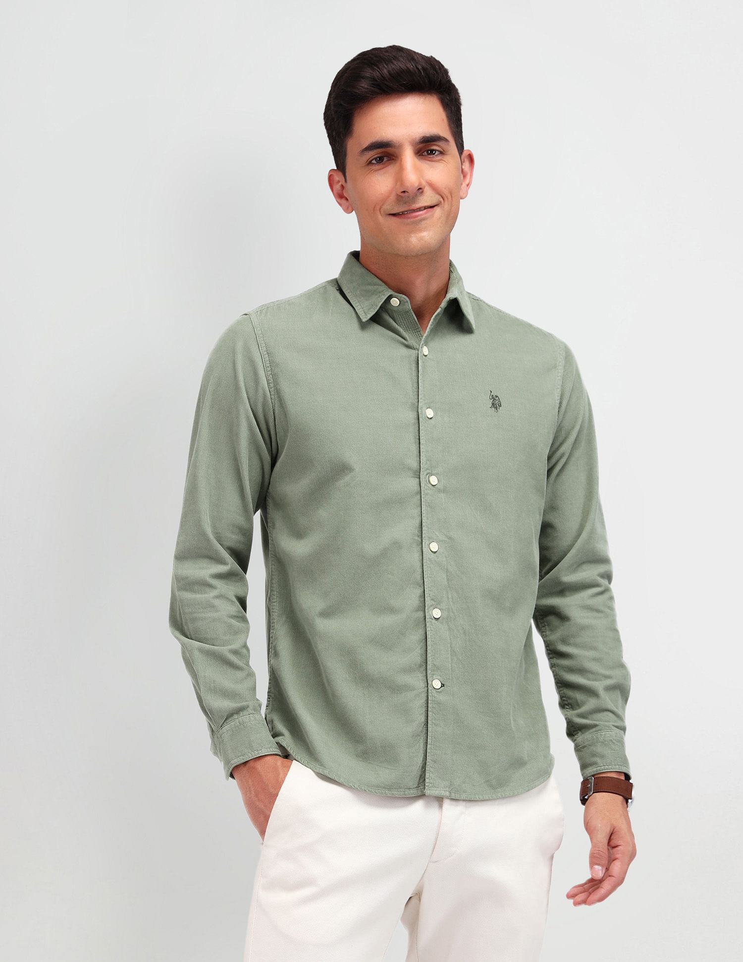 U.S. Polo Assn. Denim Co. Slim Fit Corduroy Shirt