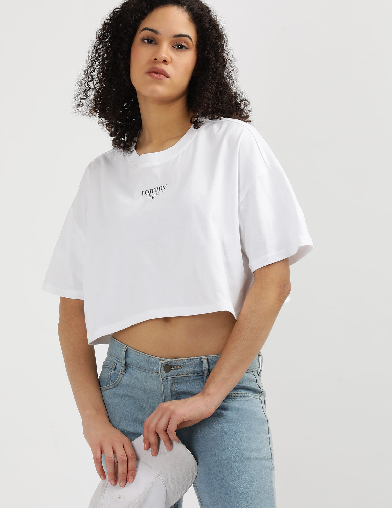 Buy Tommy Hilfiger Oversized Cropped T-Shirt