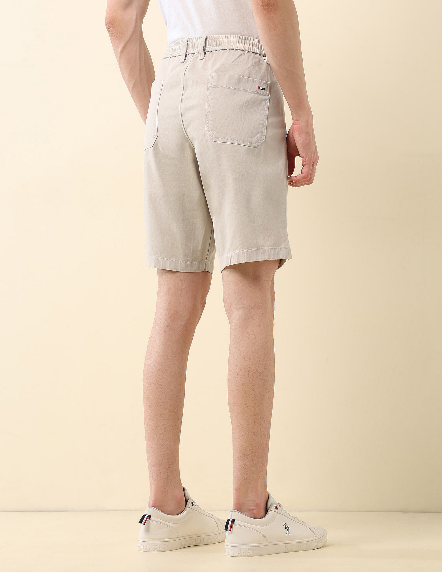 U.S. Polo Assn. Slim Fit Solid Chino Shorts