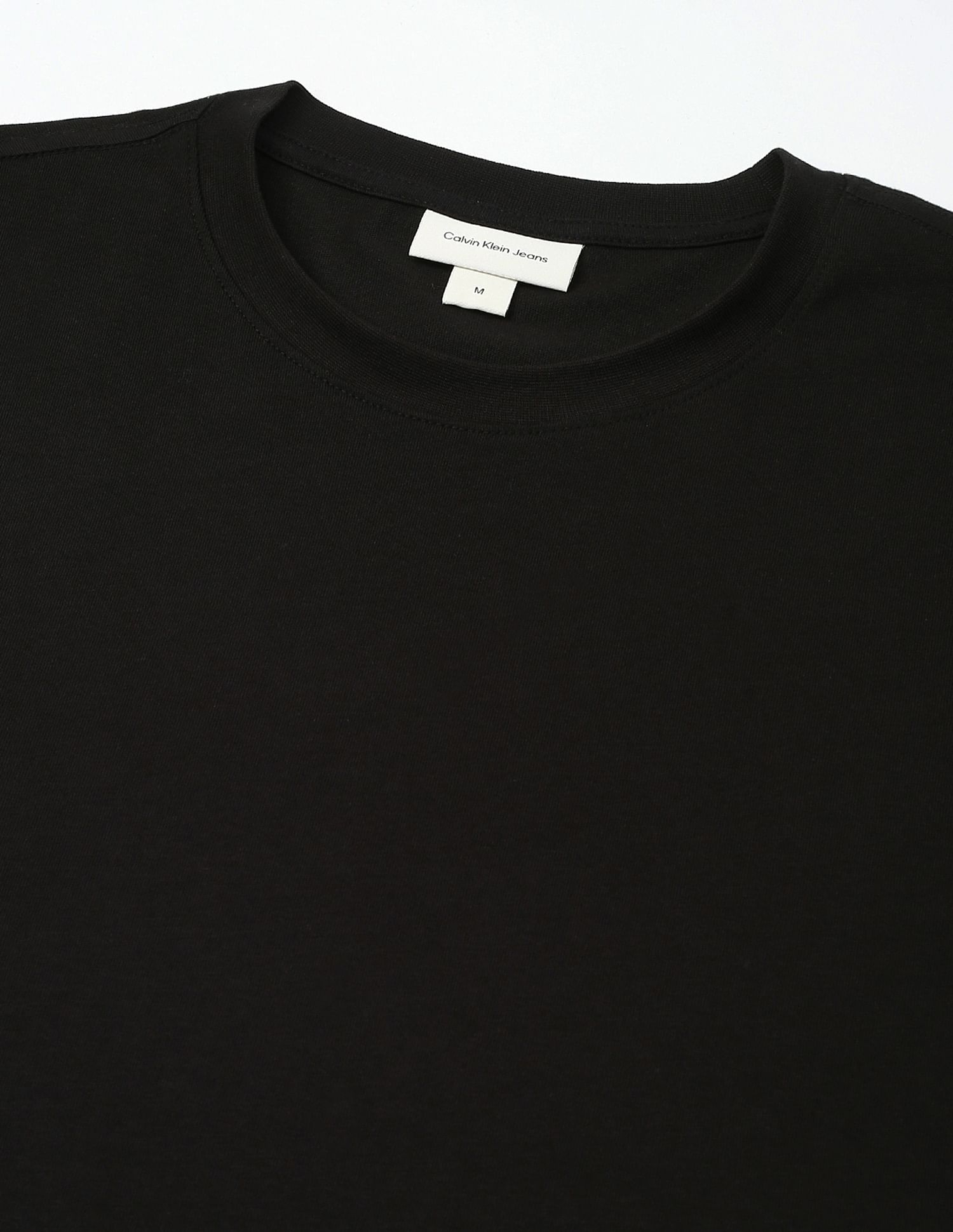 Calvin Klein Jeans Men Solid Regular Fit T Shirt