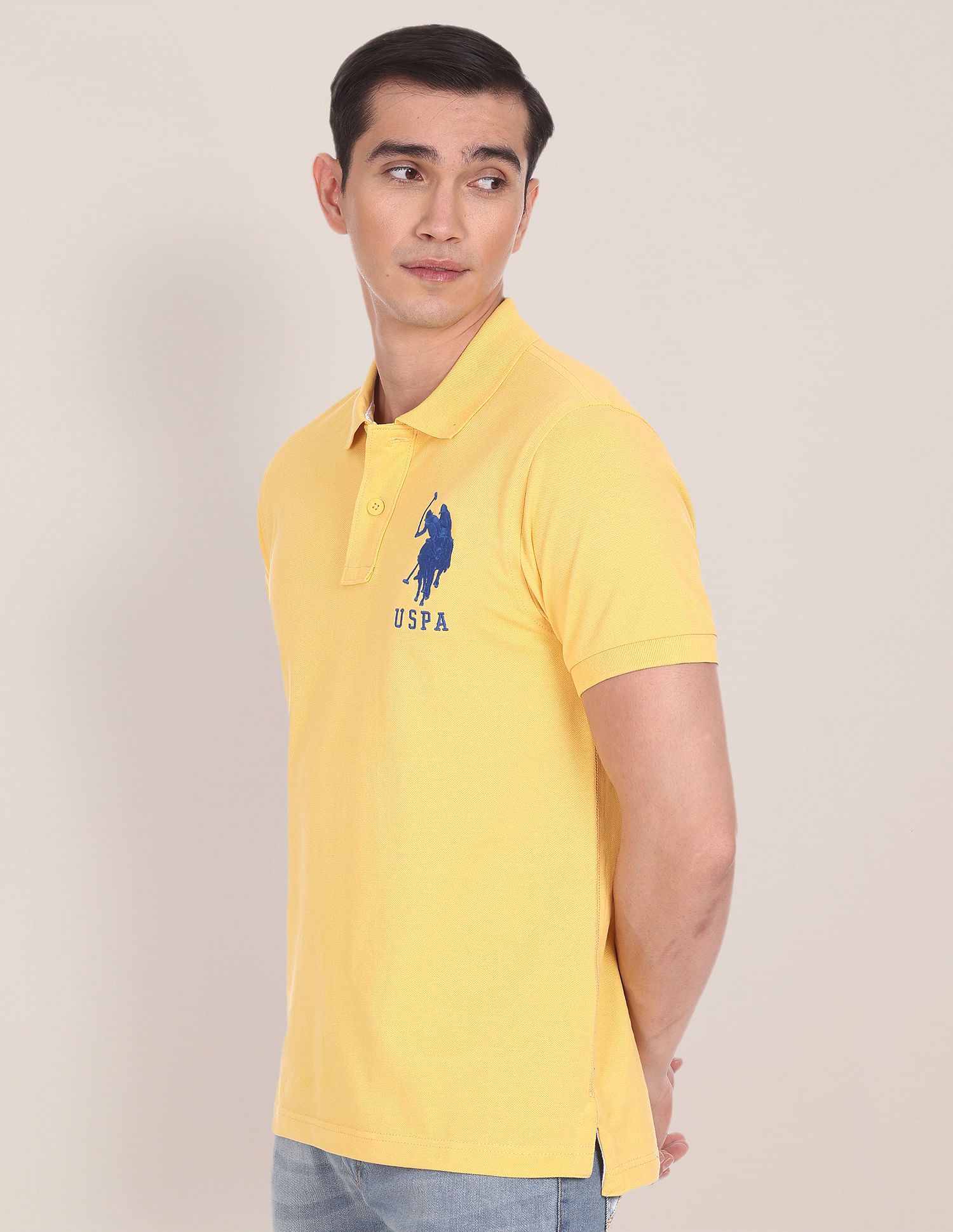 U.S. Polo Assn. Compact Cotton Logo Polo Shirt