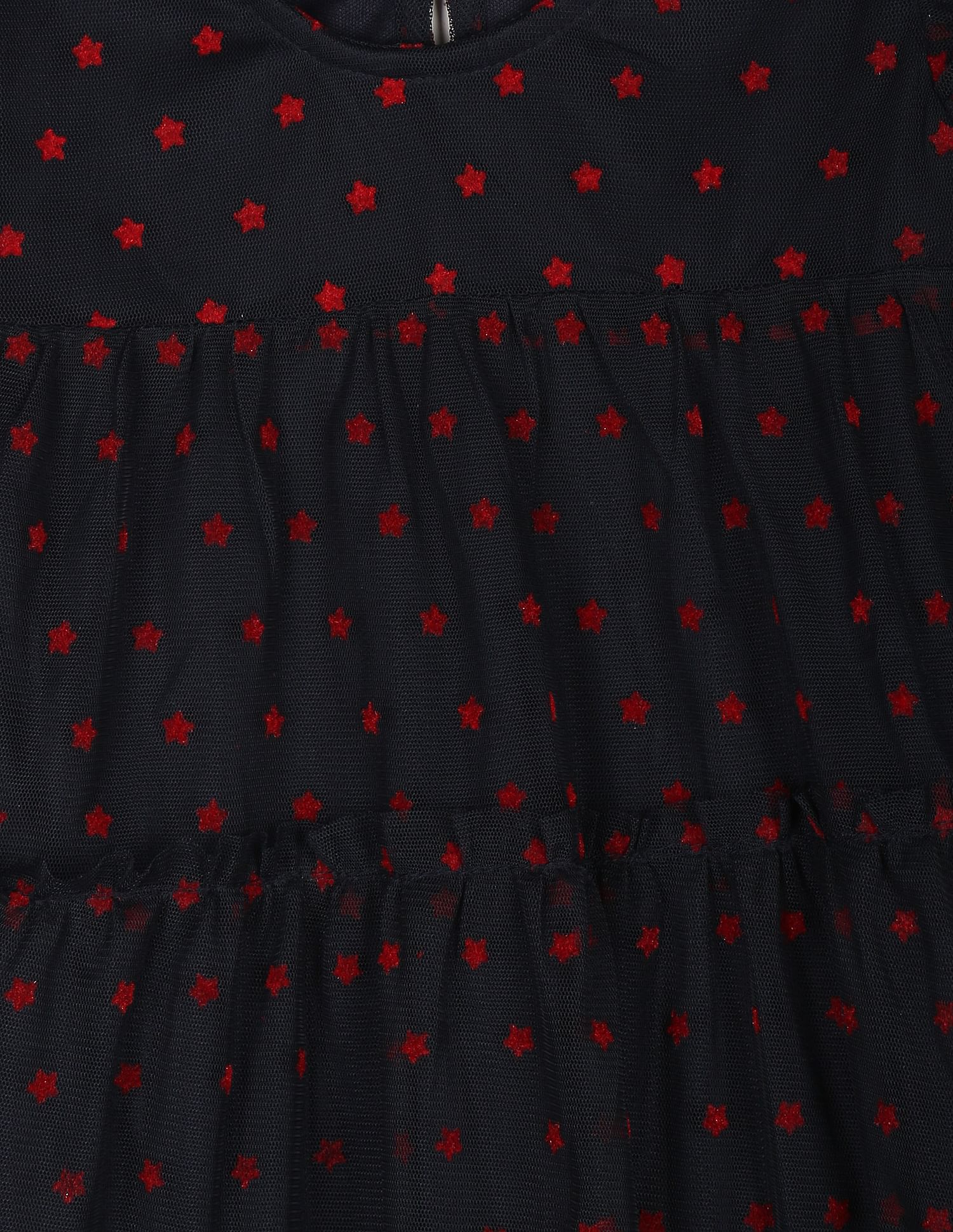 U.S. Polo Assn. Kids All Over Geometric Print Swing Dress