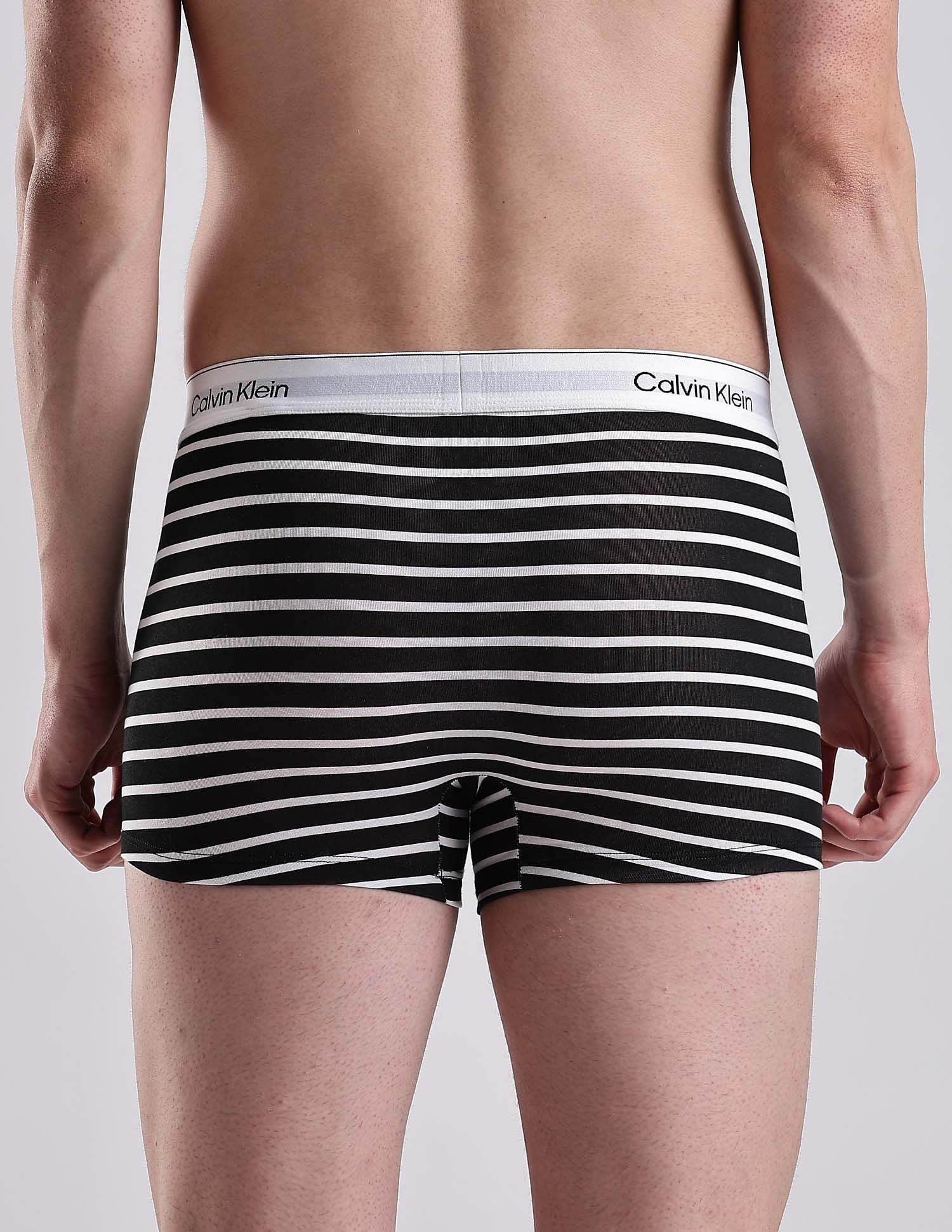 Calvin Klein Underwear Mens Multi Coloured Striped Trunks