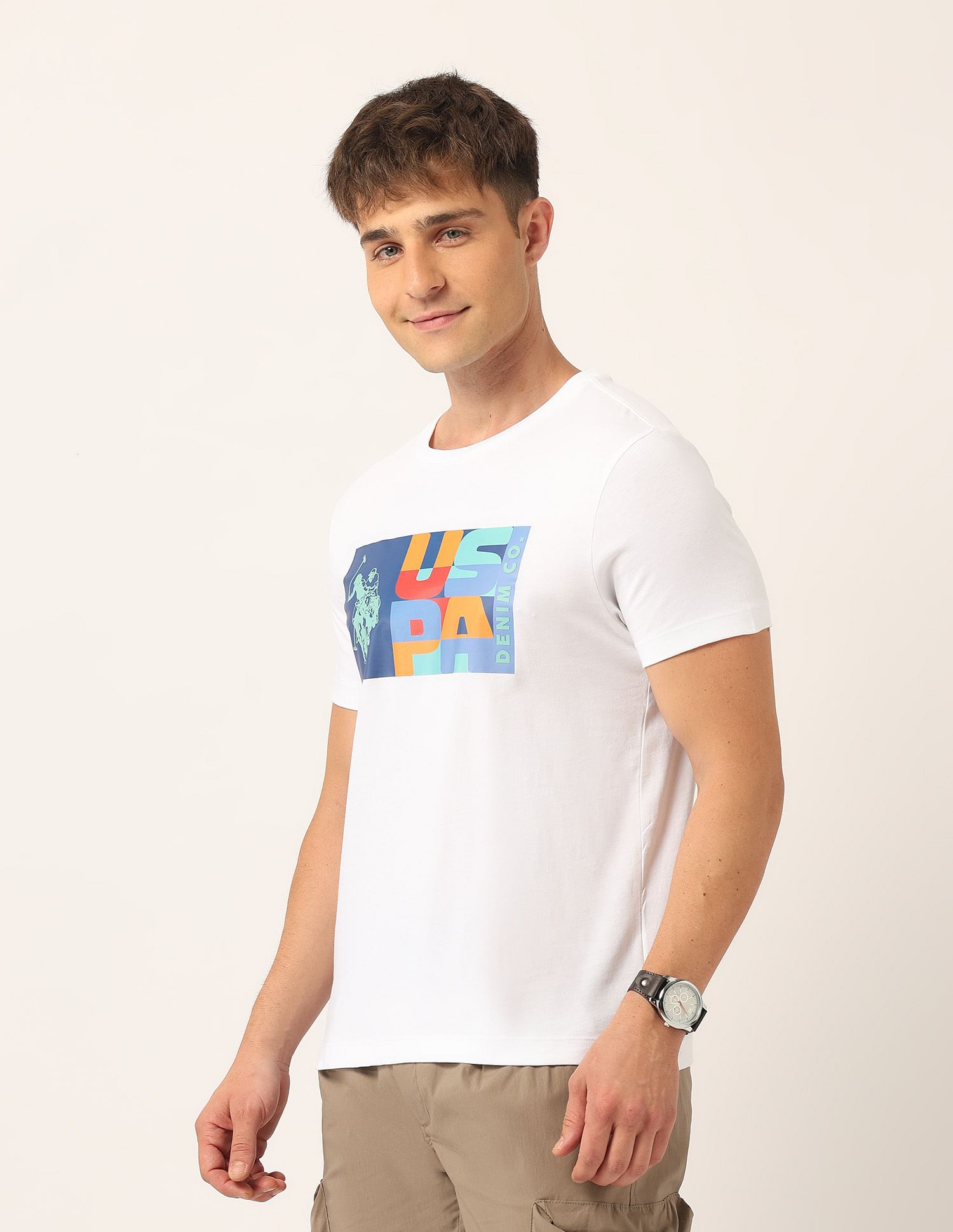 U.S. Polo Assn. Denim Co. Brand Printed Muscle Fit T-Shirt