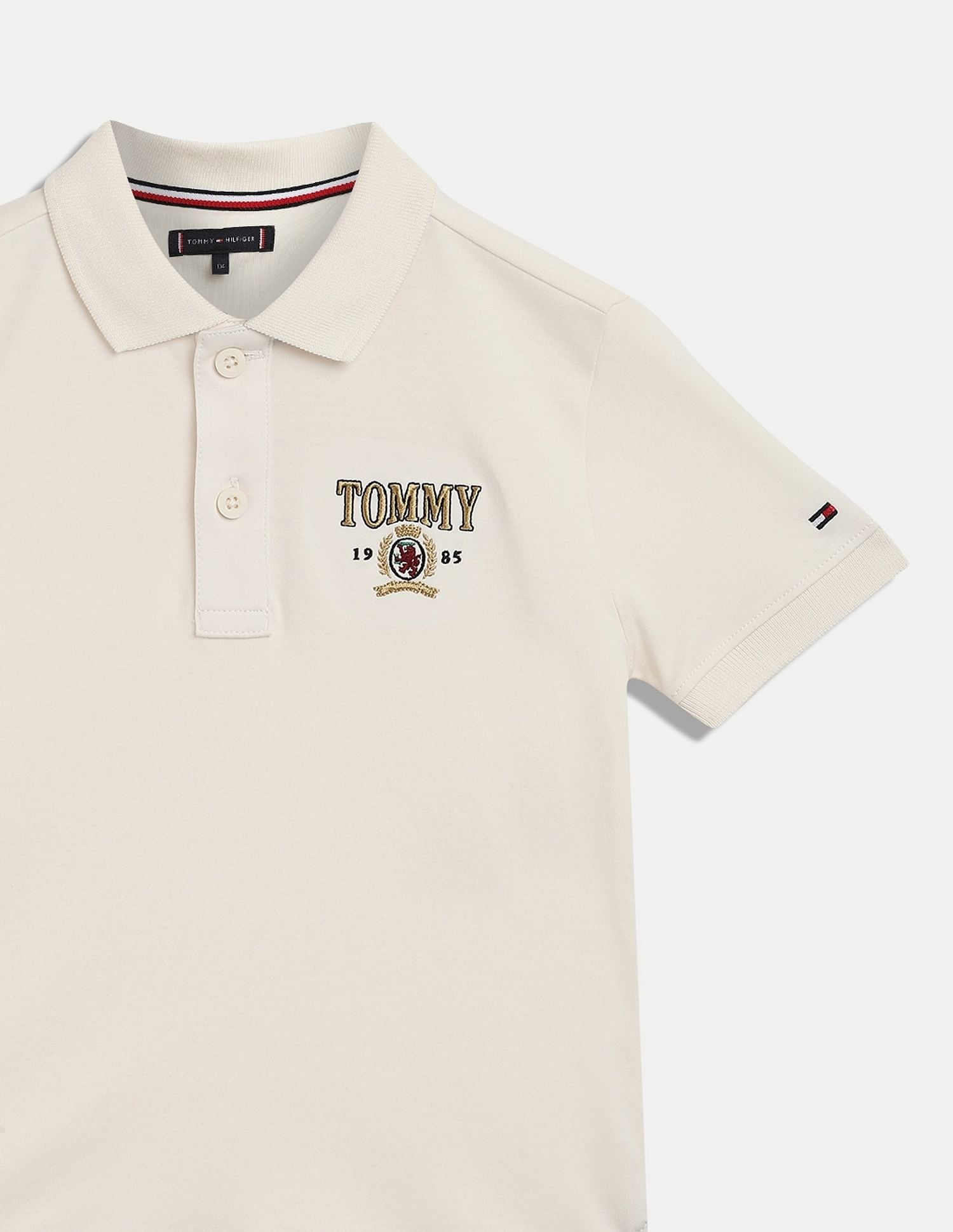 Tommy Hilfiger Kids Boys Logo Regular-Fit Cotton Polo T-Shirt