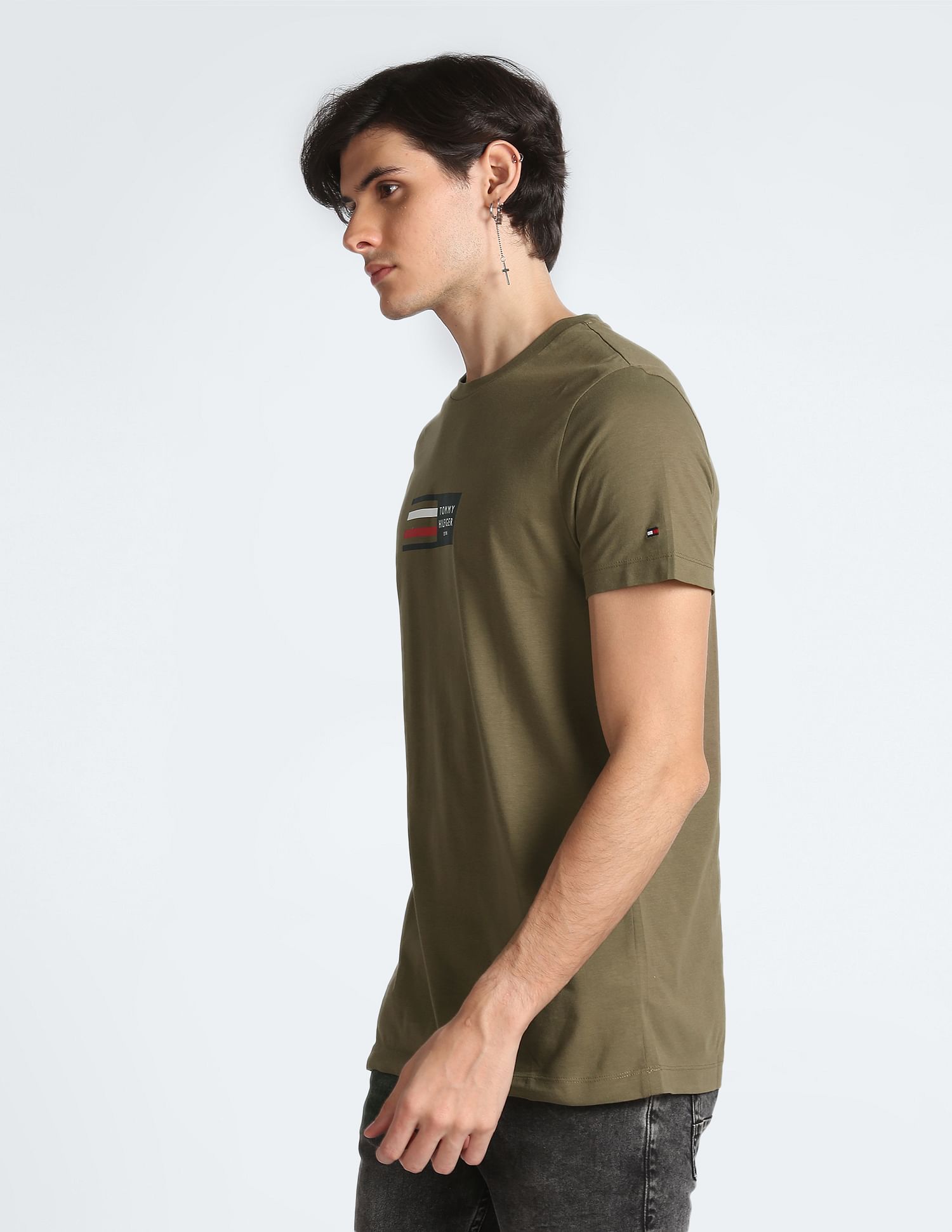 Tommy Hilfiger Transitional Organic Cotton Brand Print T-Shirt