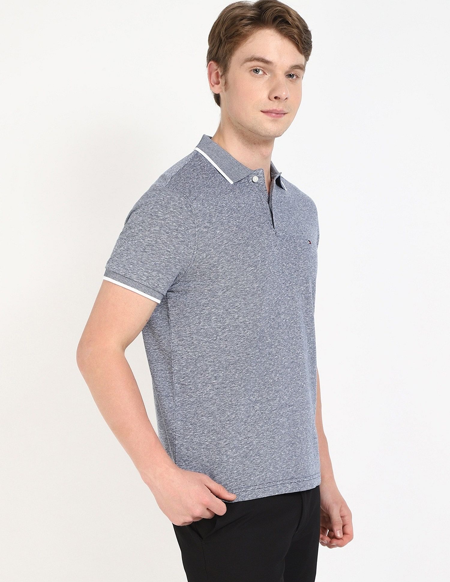 Tommy Hilfiger Printed Regular-Fit Cotton Polo Shirt