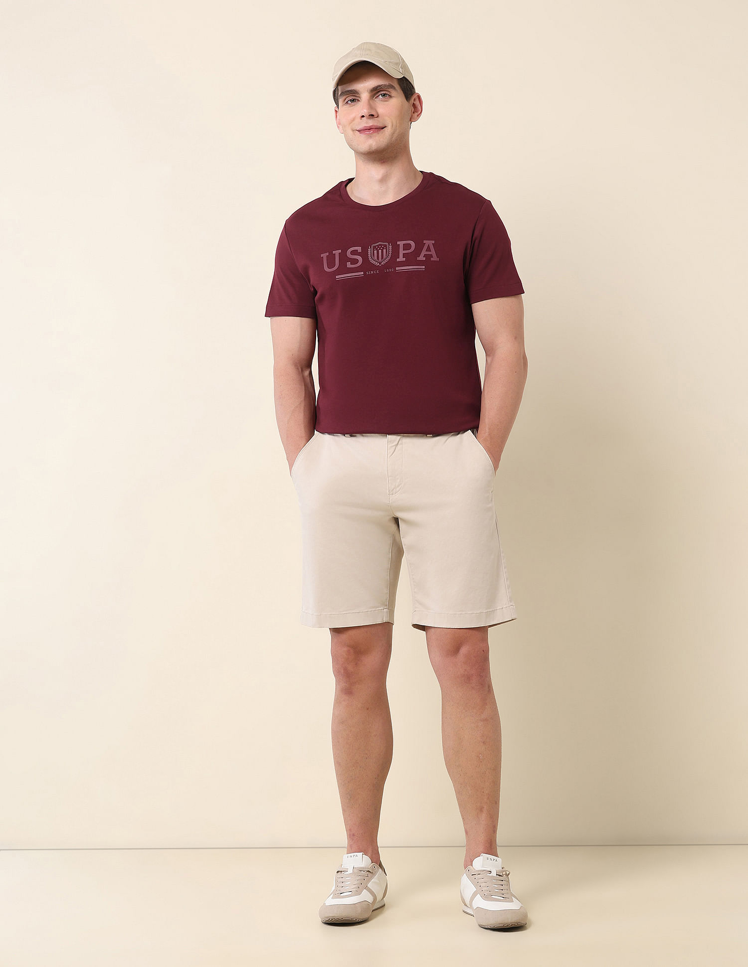 U.S. Polo Assn. Brand Embroidered Gold Cup T-Shirt