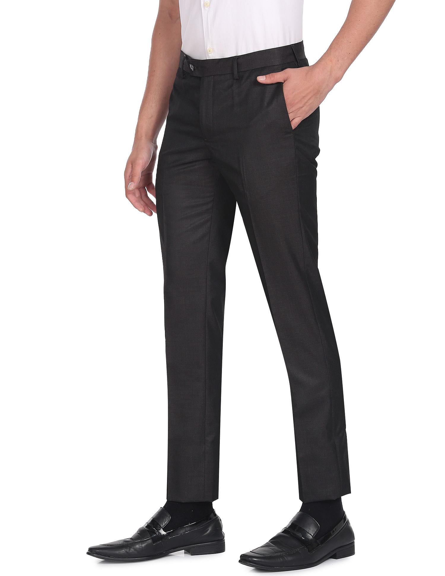Men's Stretchy Slim Fit Straight Pants | Fatos de calça, Calças fashion,  Calça masculina
