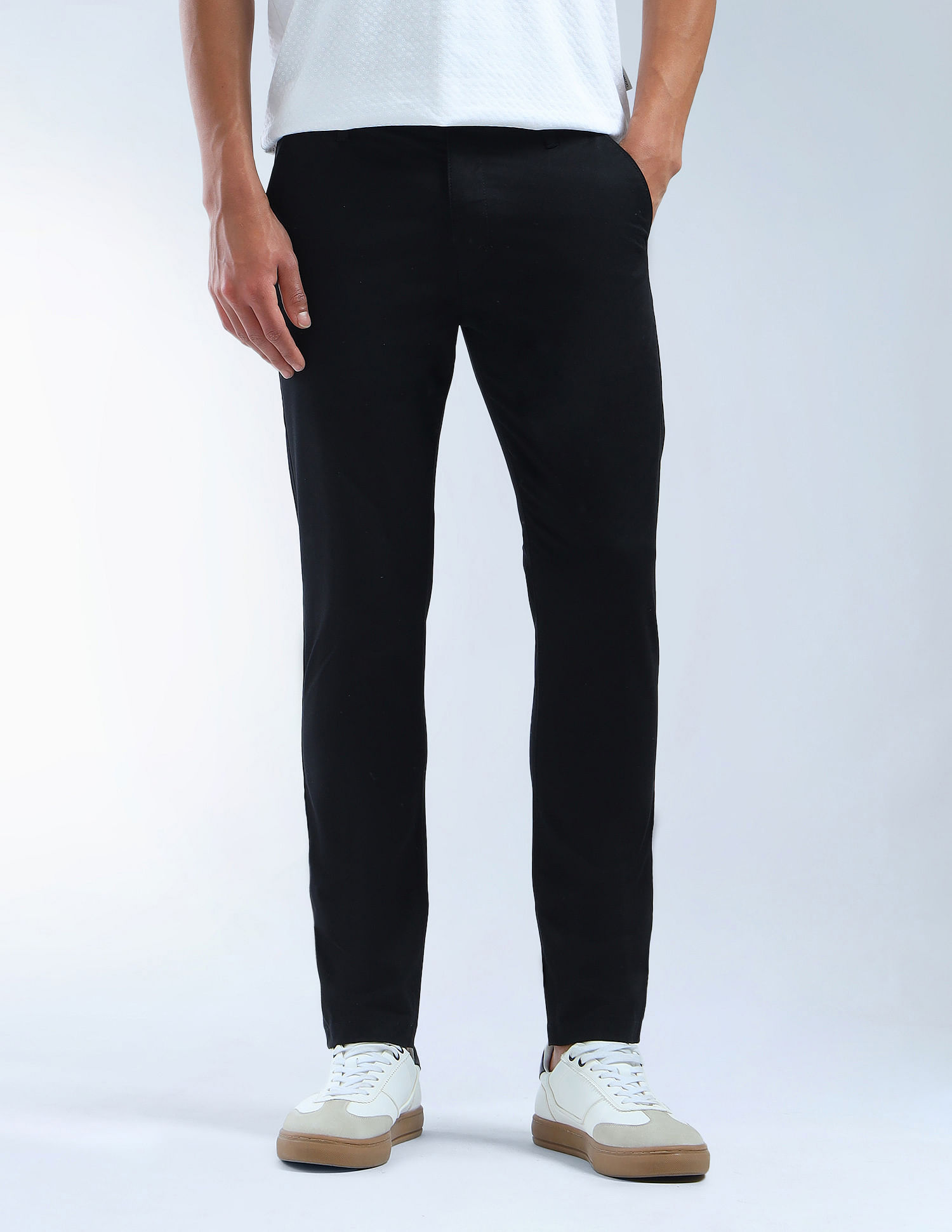 Flying Machine Slim Tapered Fit Twill Trousers