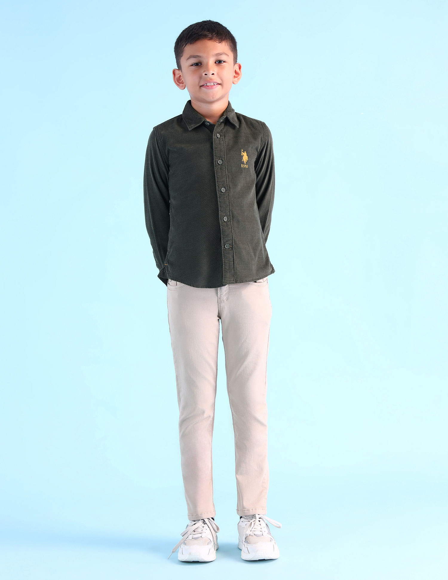 U.S. Polo Assn. Kids Boys Cotton Knitted Shirt