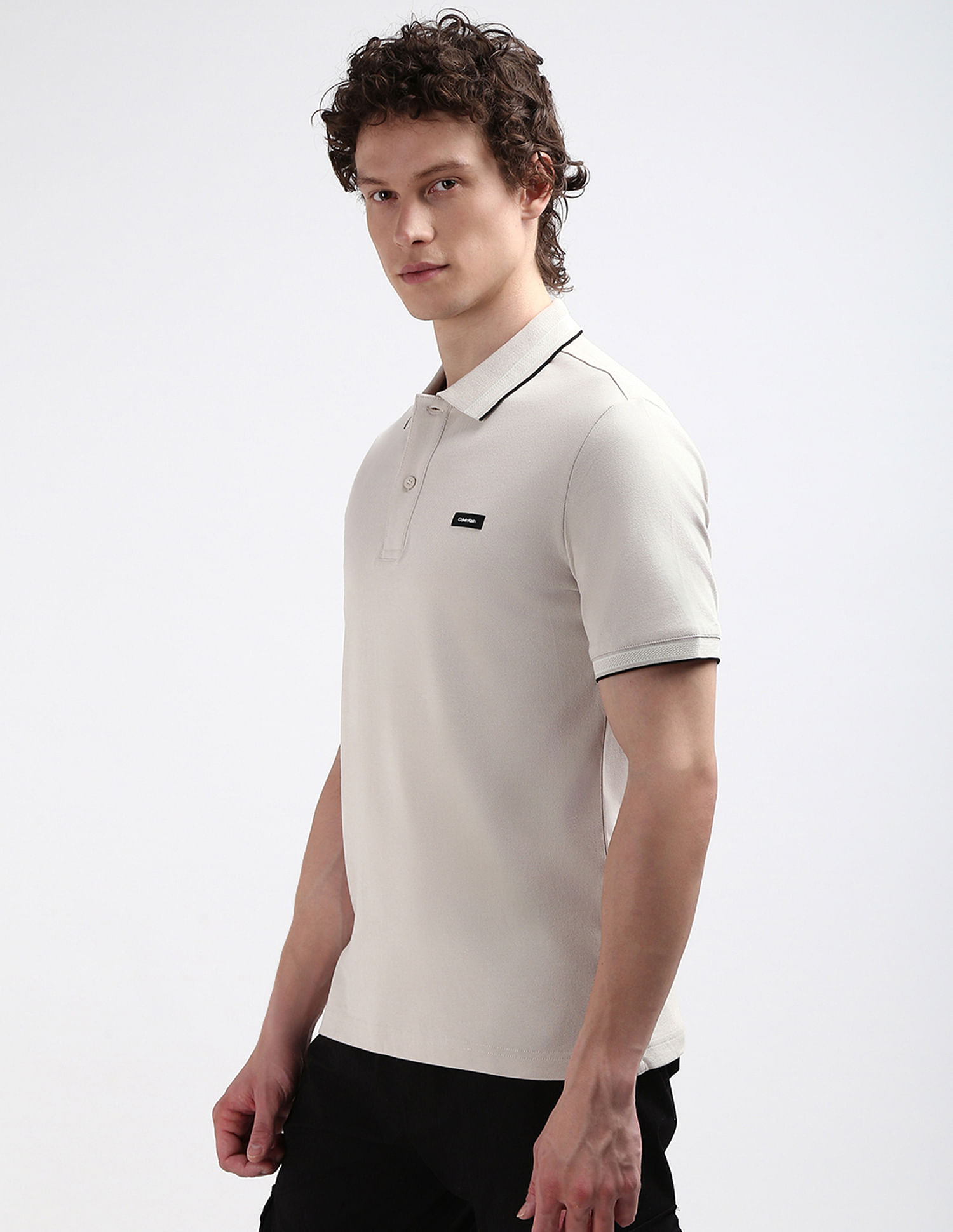 Calvin Klein Solid Slim Fit Polo Shirt
