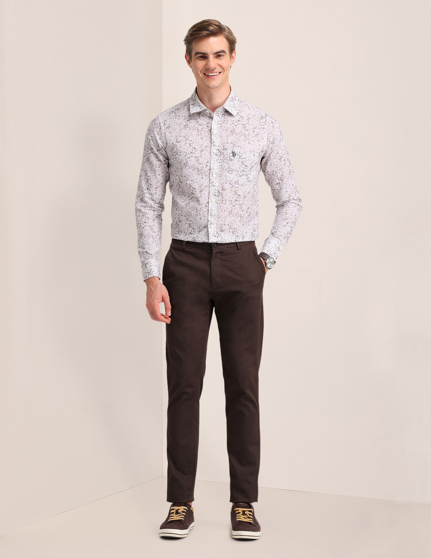 U.S. Polo Assn. Denim Co. Cotton Printed Shirt