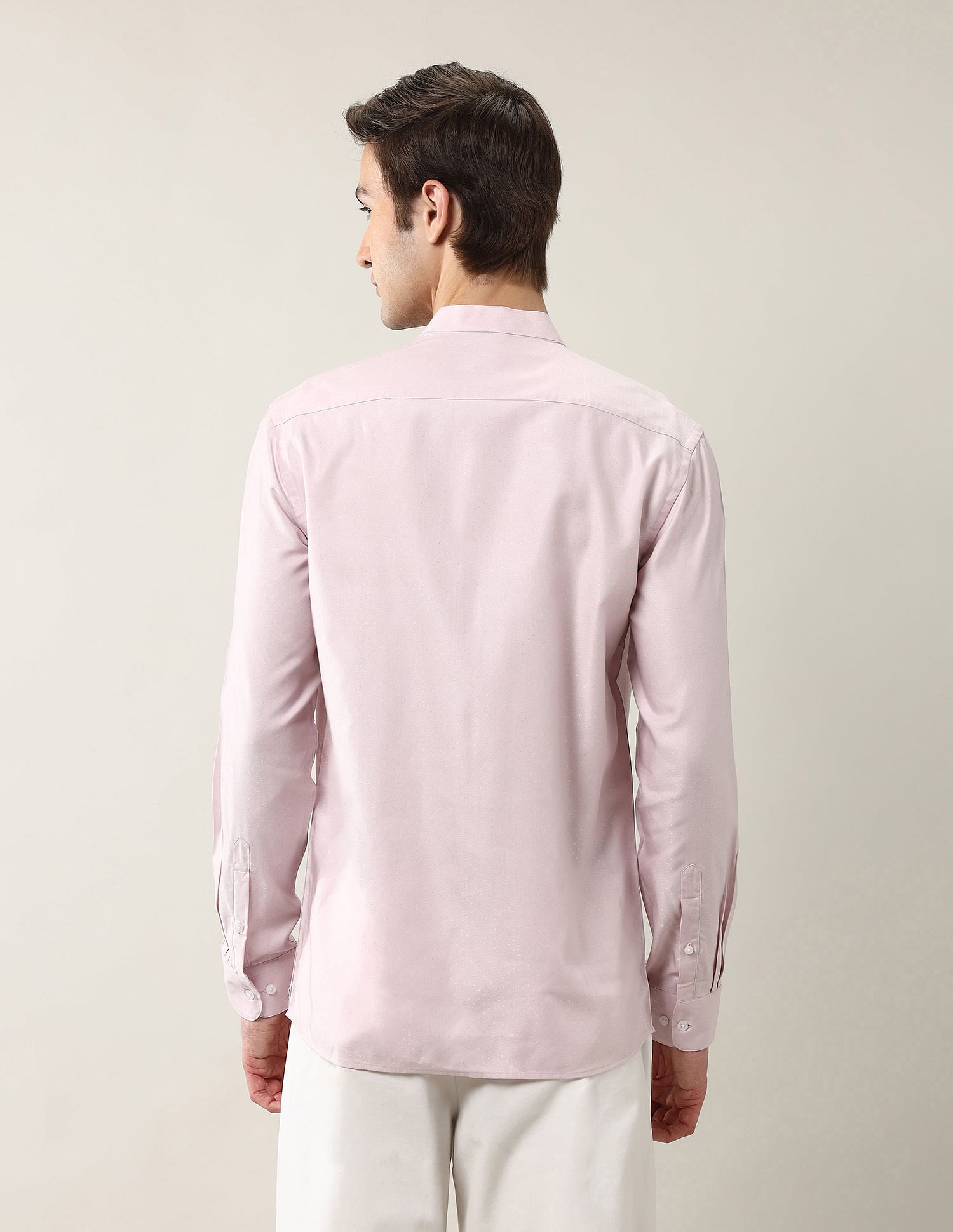 Arrow Manhattan Slim Fit Mandarin Collar Ceremonial Shirt