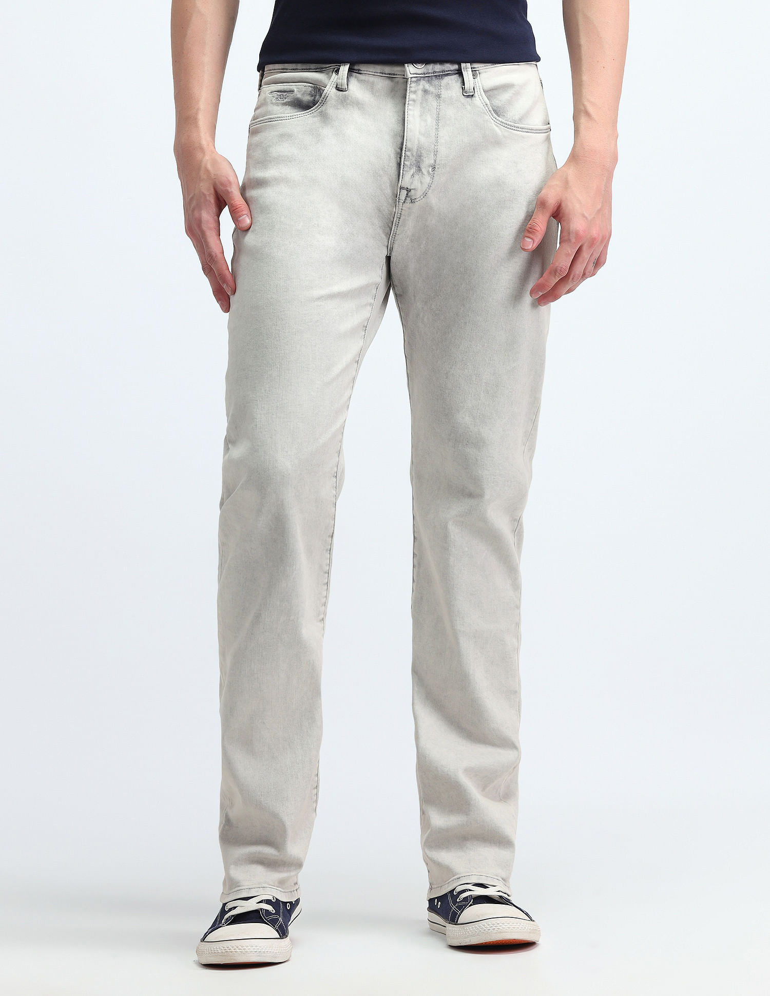 Flying Machine Mid Rise Straight Fit Jeans