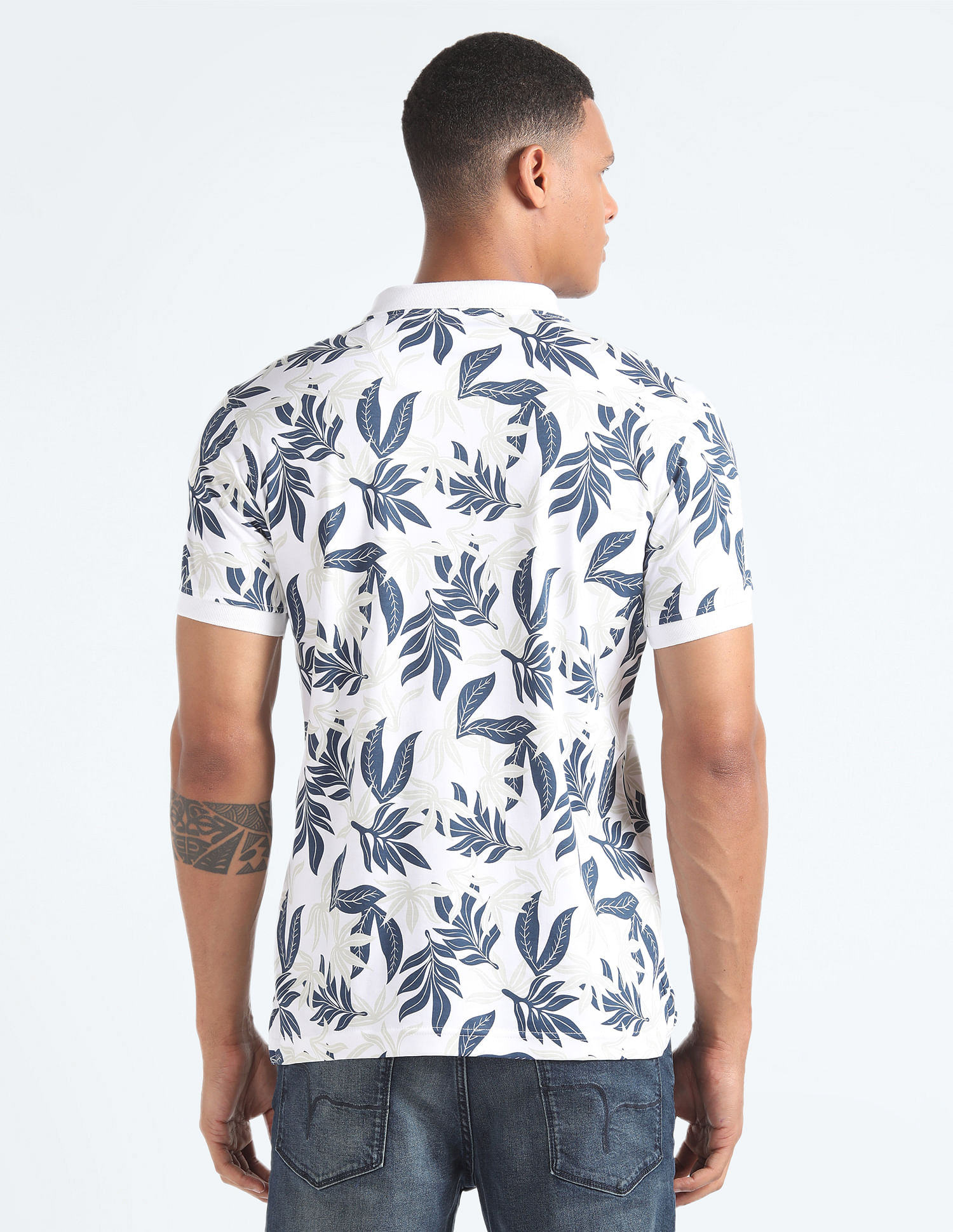 Flying Machine Mercerised Tropical Polo Shirt