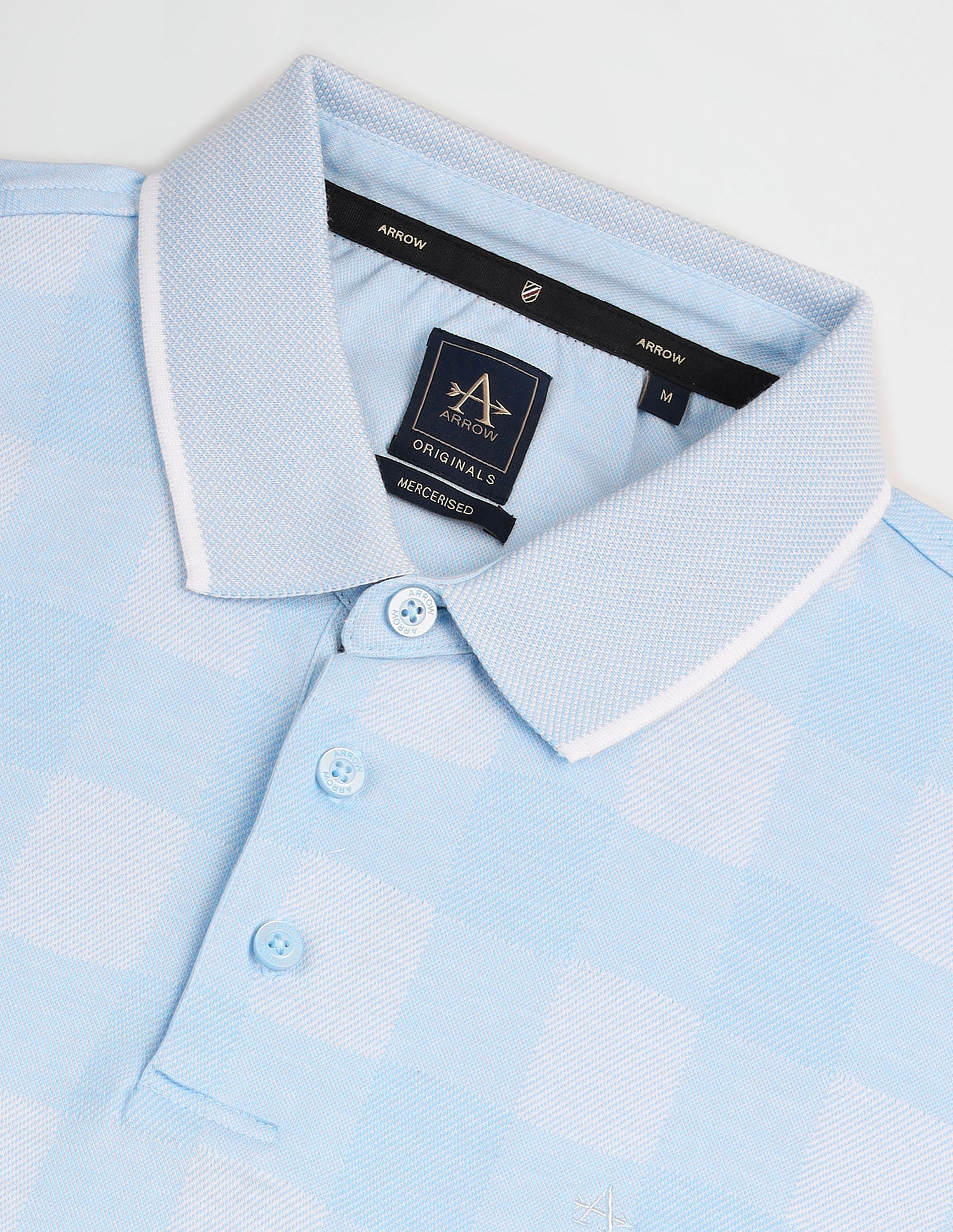 Buy Arrow Pure Cotton Check Polo Shirt - NNNOW.com