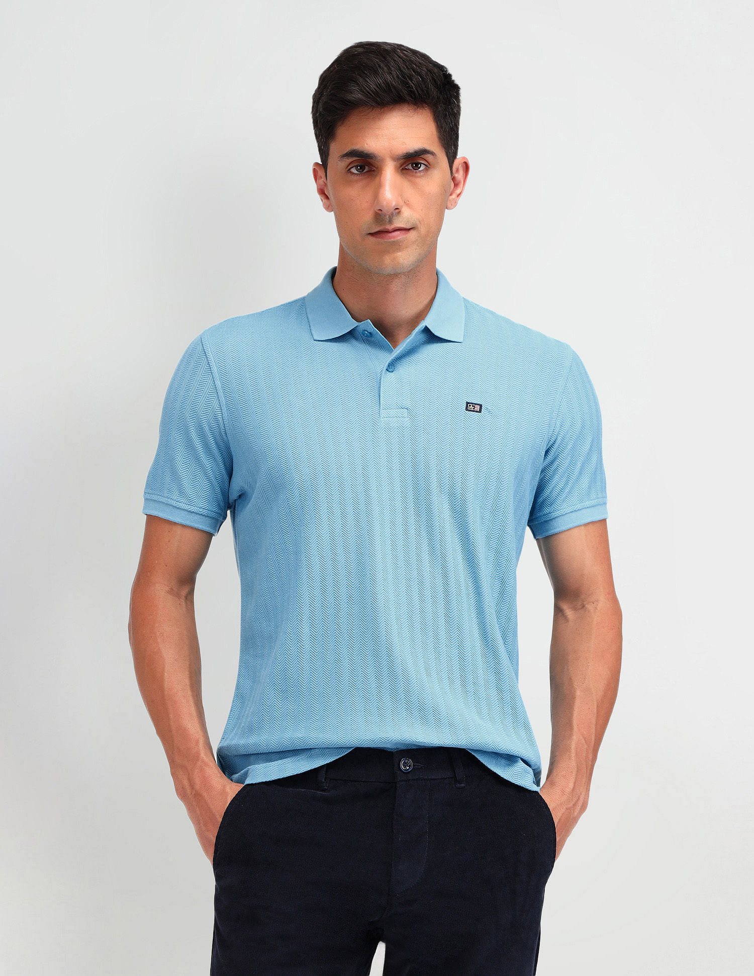 Arrow Sport Textured Regular Fit Polo Shirt