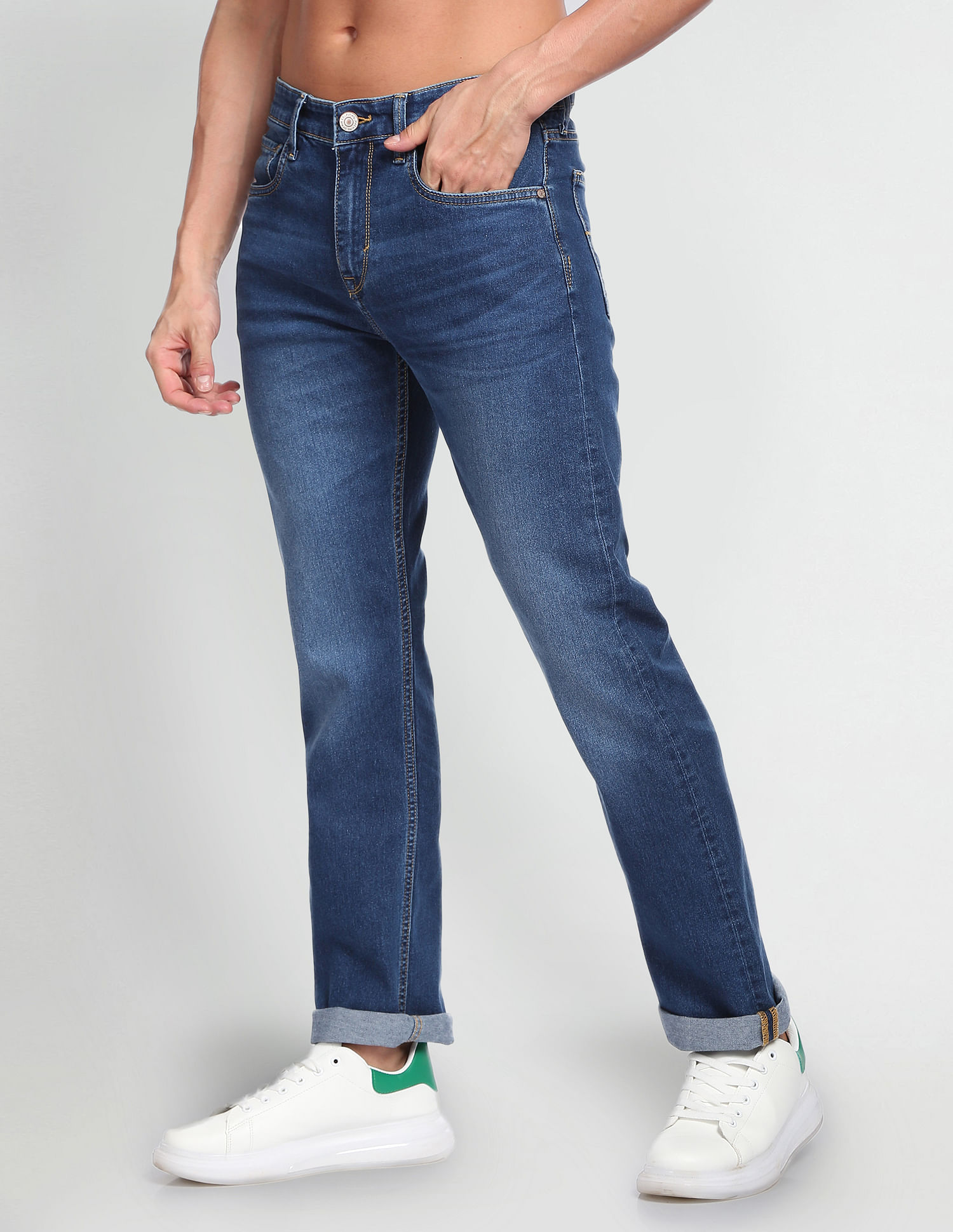 Flying Machine F-Jango Relaxed Straight Fit Jeans