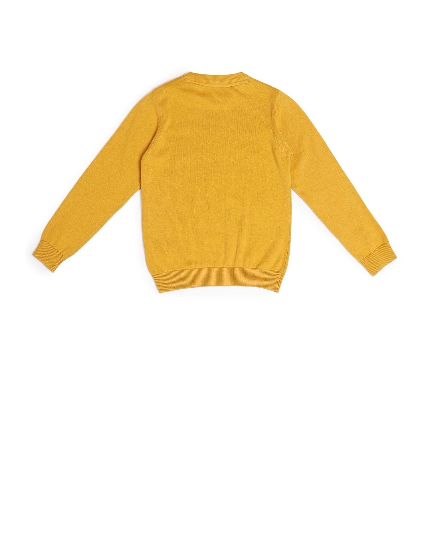 U.S. Polo Assn. Kids Boys Printed Cotton Sweater