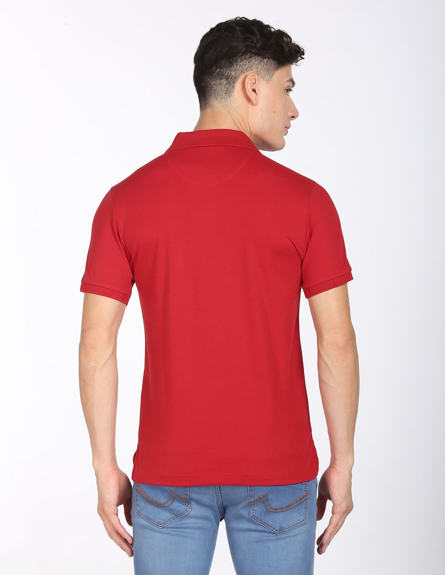 AD by Arvind Chest Pocket Easy Polo Shirt