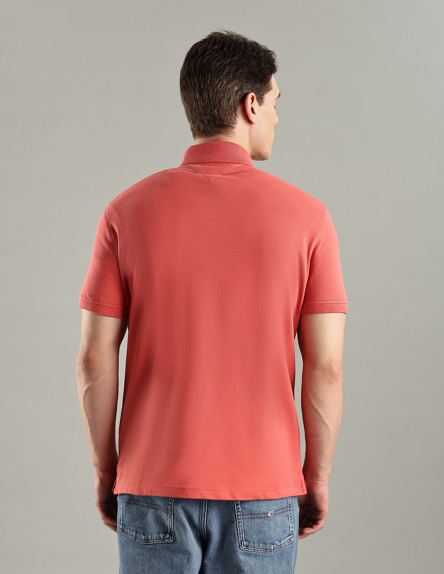 Tommy Hilfiger Embroidered Logo Regular-Fit Cotton Polo T-Shirt