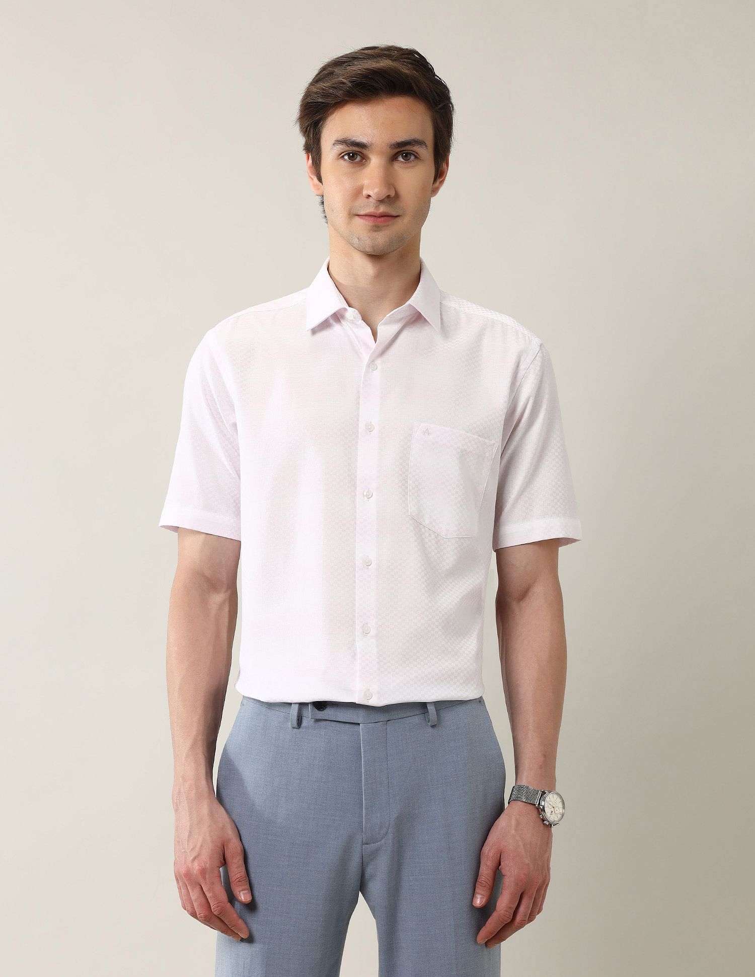 Arrow Textured Liberty Classic Fit Ceremonial Shirt