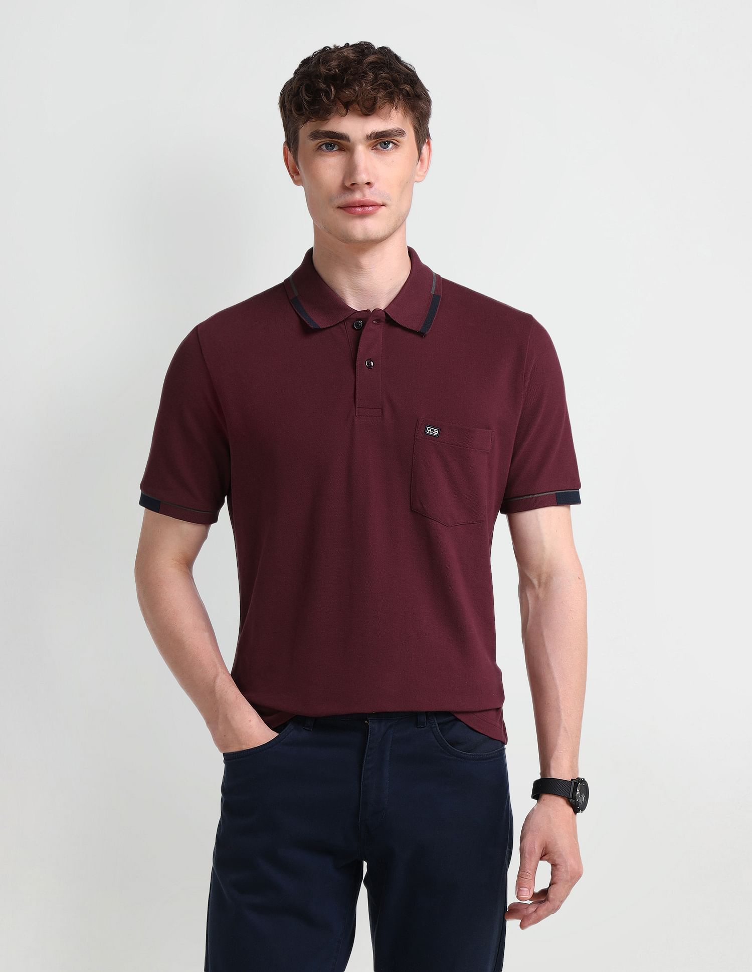 Arrow Sport Solid Regular Polo Shirt