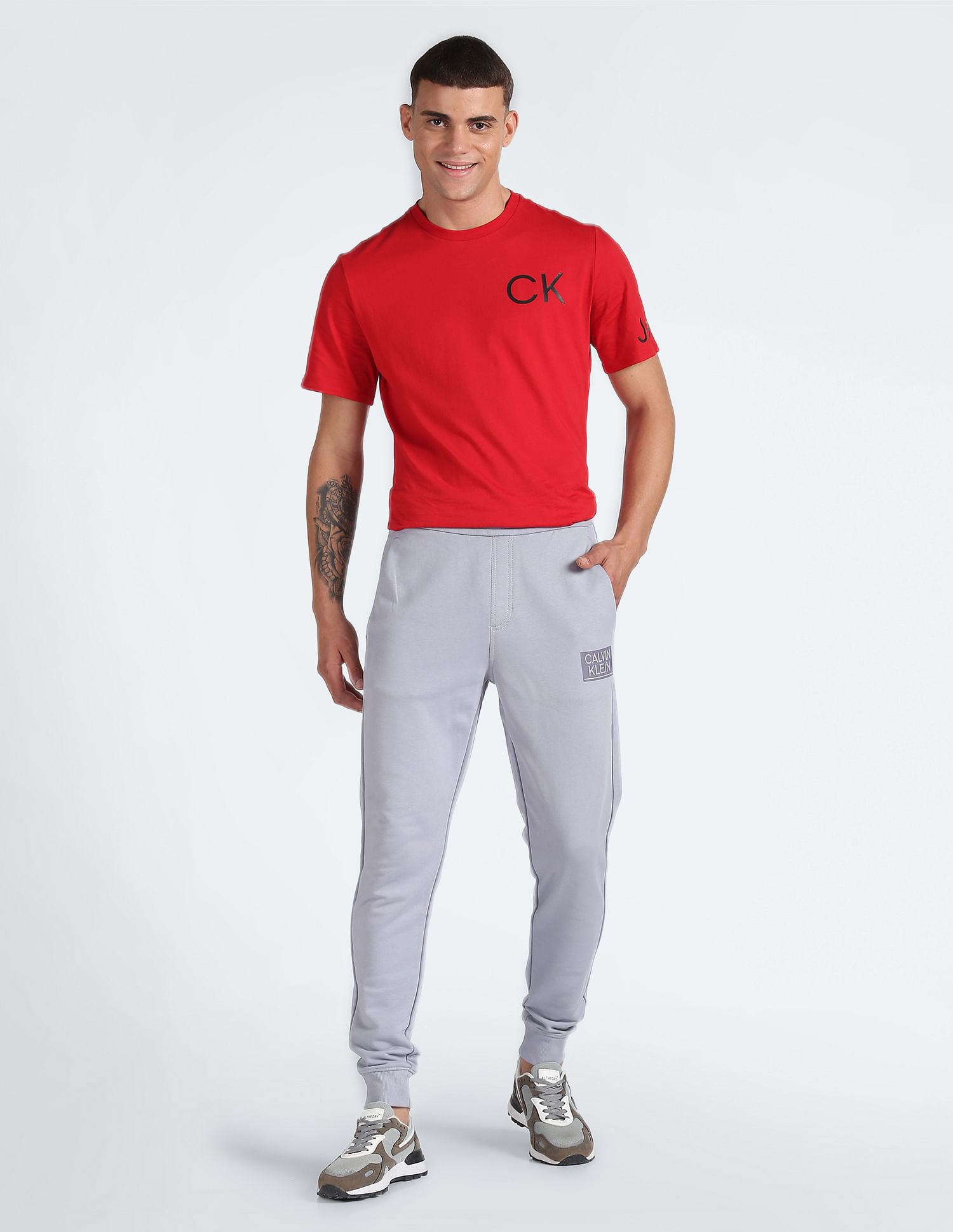 Calvin Klein Mid Rise Transitional Cotton Joggers
