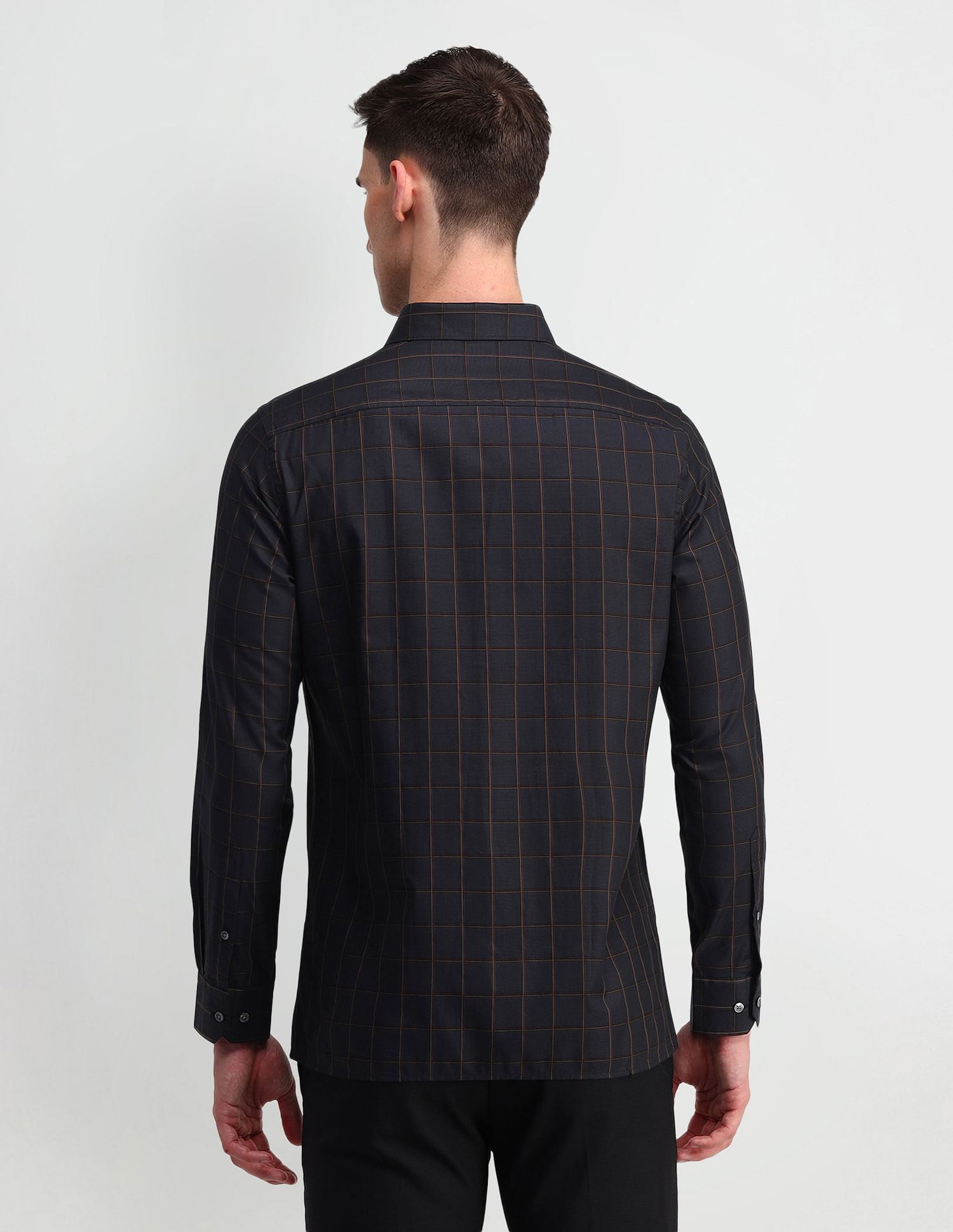 Arrow Dobby Windowpane Checked Shirt