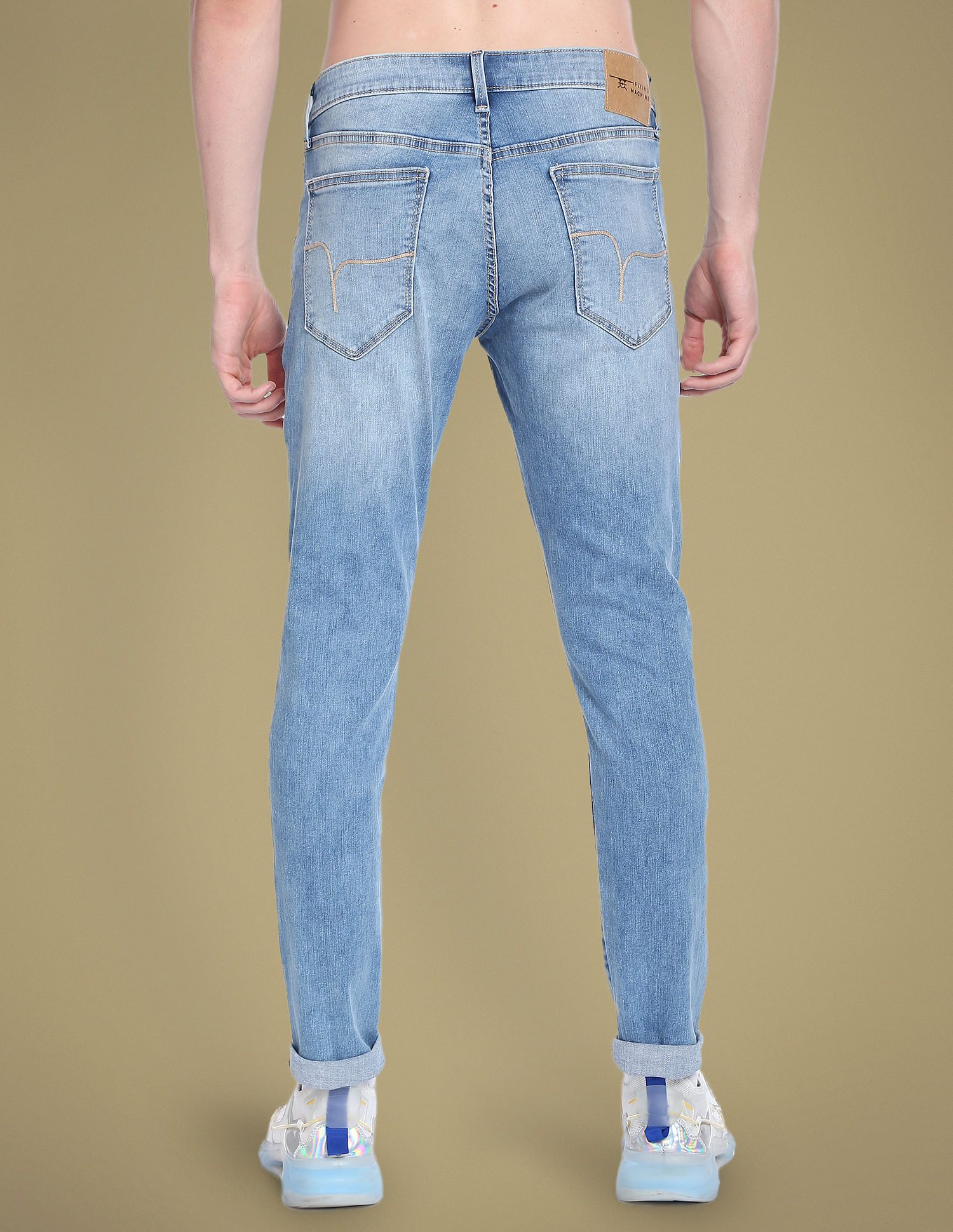 Flying Machine Stone Wash Jackson Skinny Fit Jeans