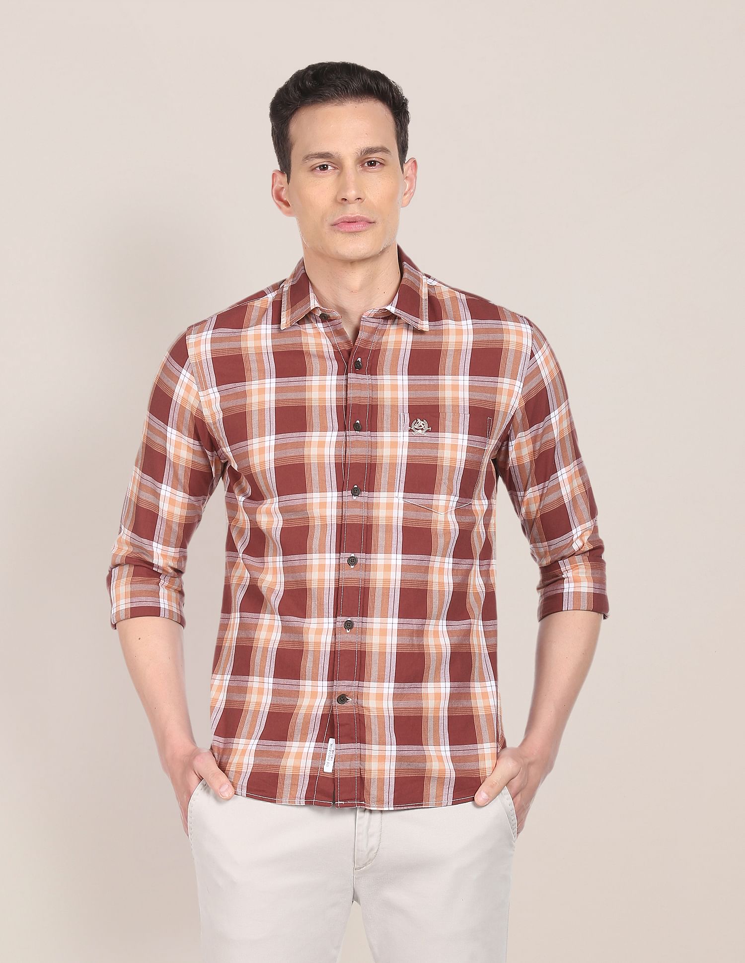 U.S. Polo Assn. Twill Weave Plaid Check Casual Shirt