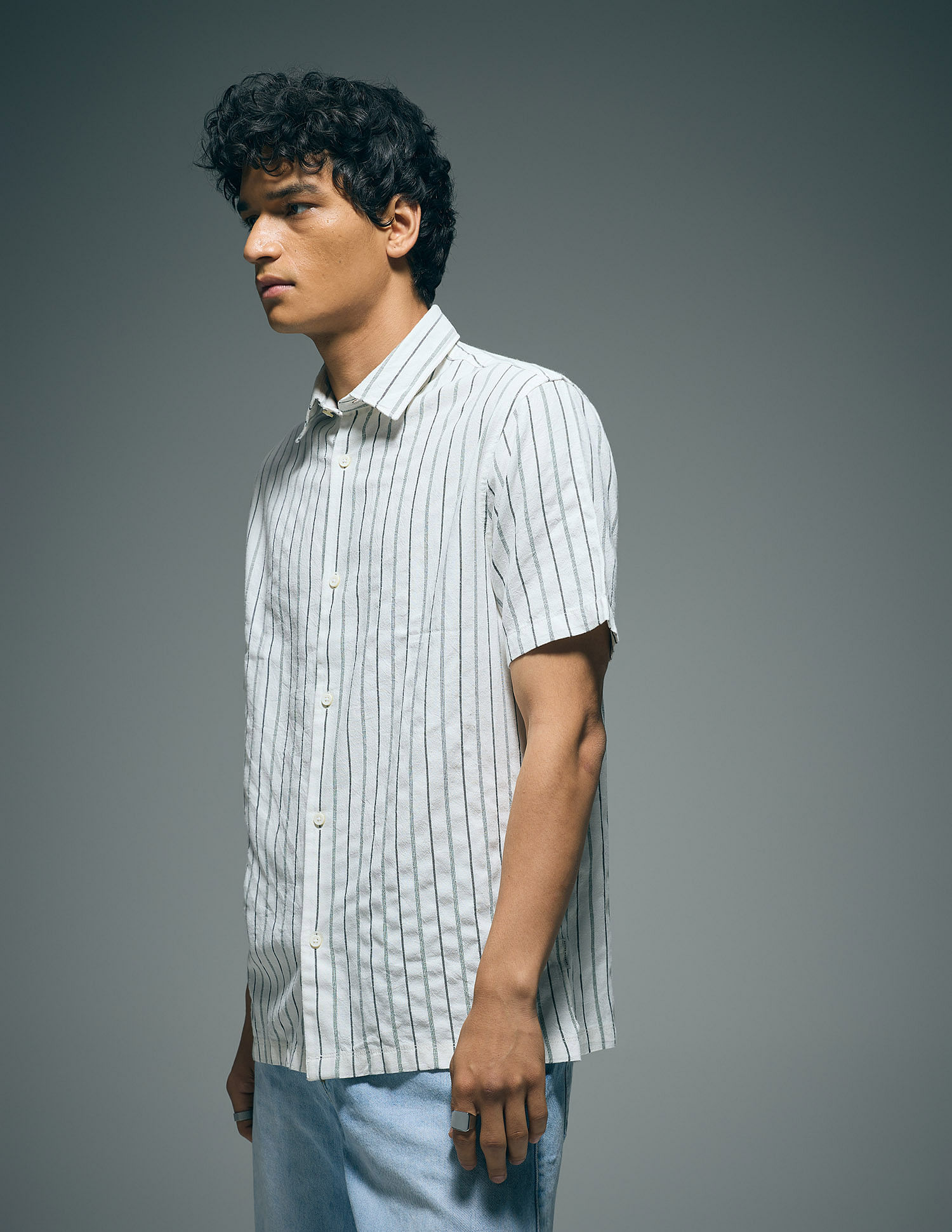 Flying Machine Vertical Striped Original Shirt