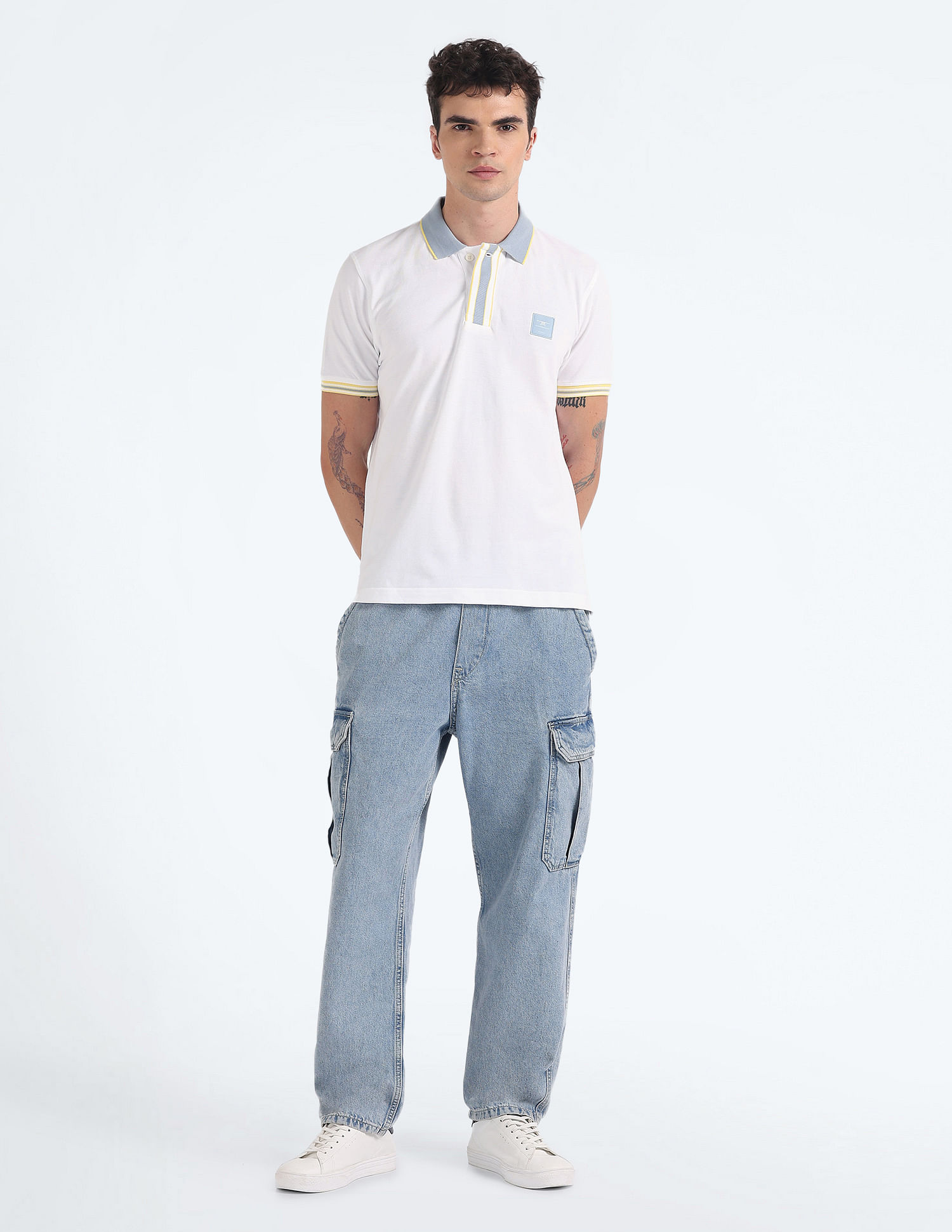 Flying Machine Regular Fit Pure Cotton Polo Shirt