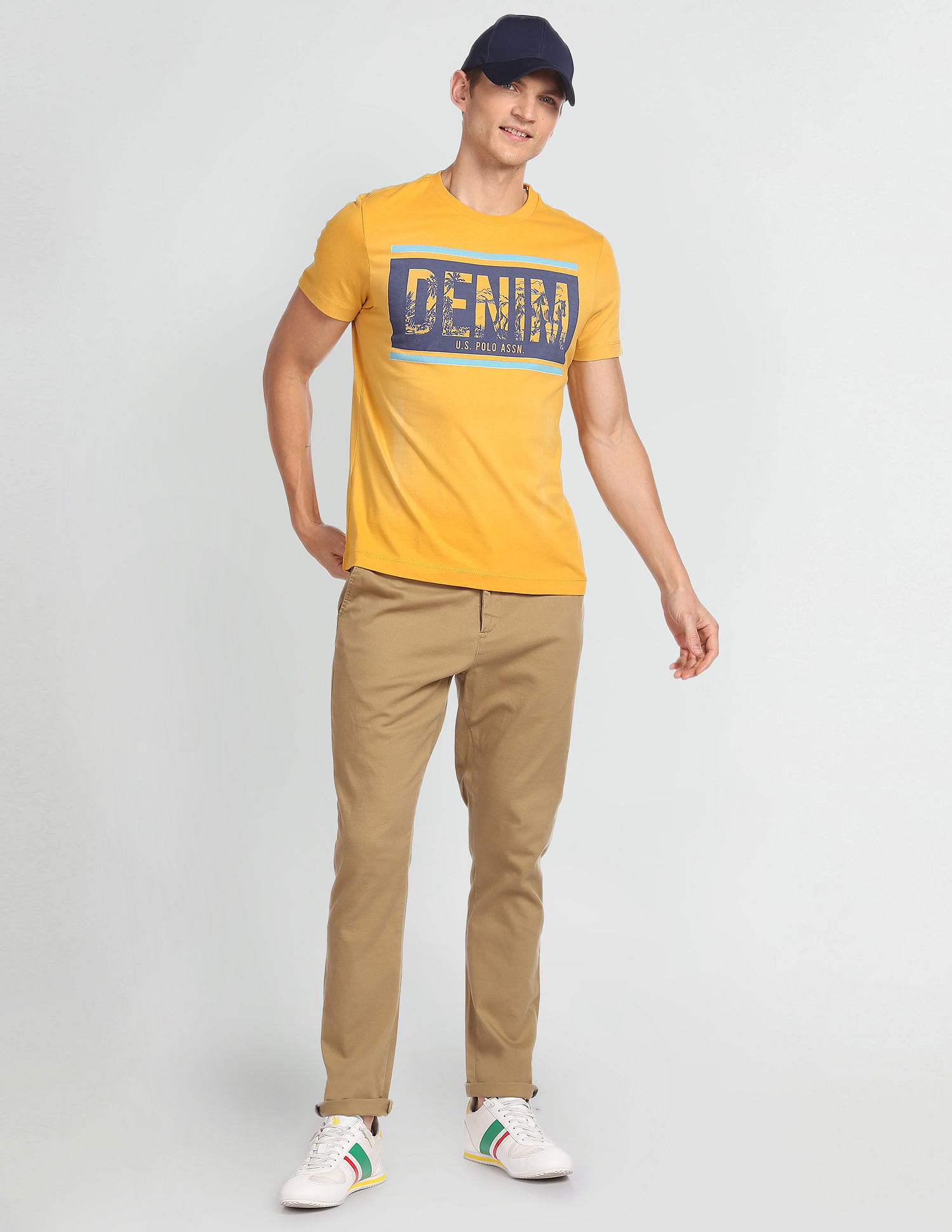 U.S. Polo Assn. Denim Co. Crew Neck Graphic Print T-Shirt