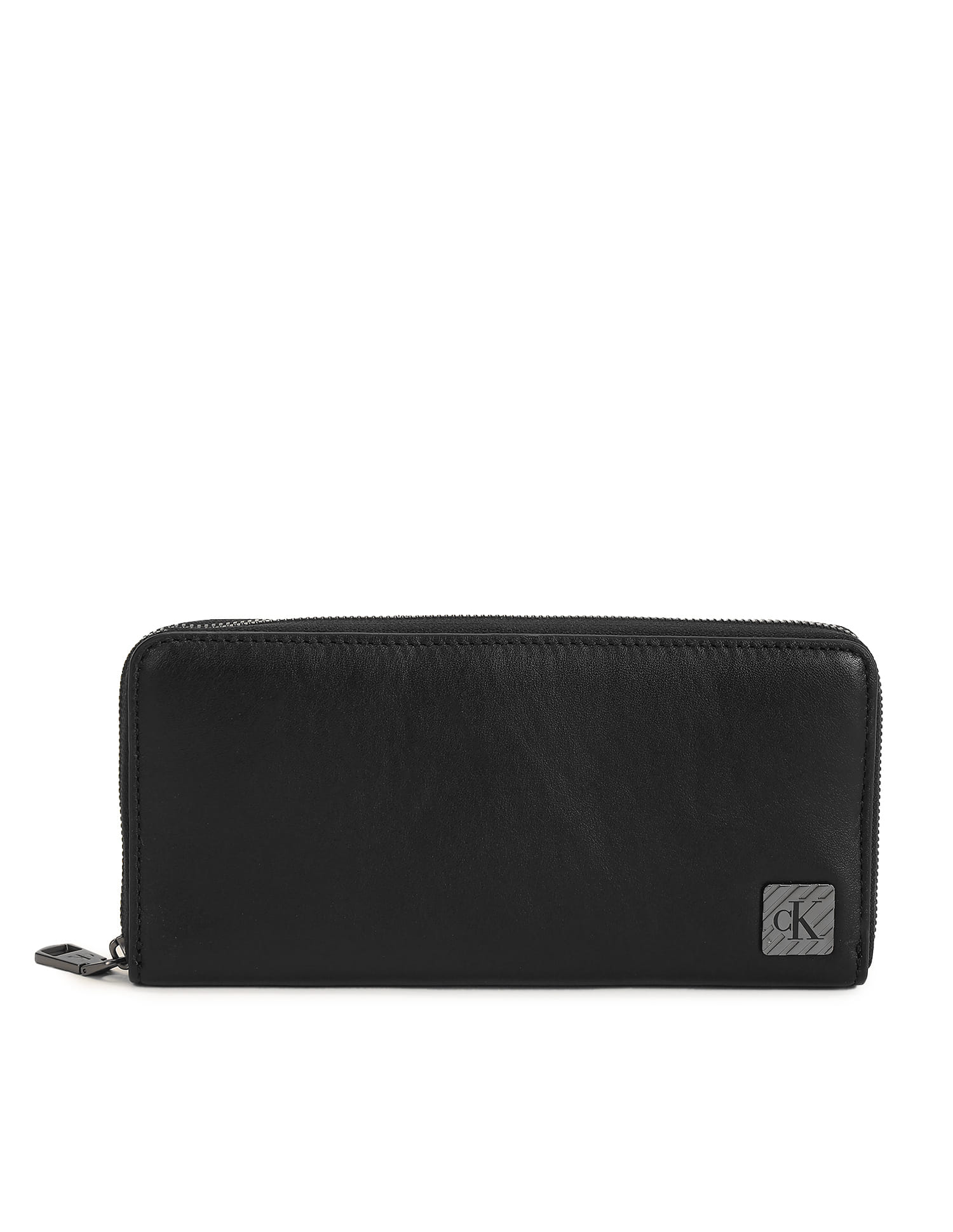 Buy Calvin Klein Jeans Men Zip Around Leather Wallet