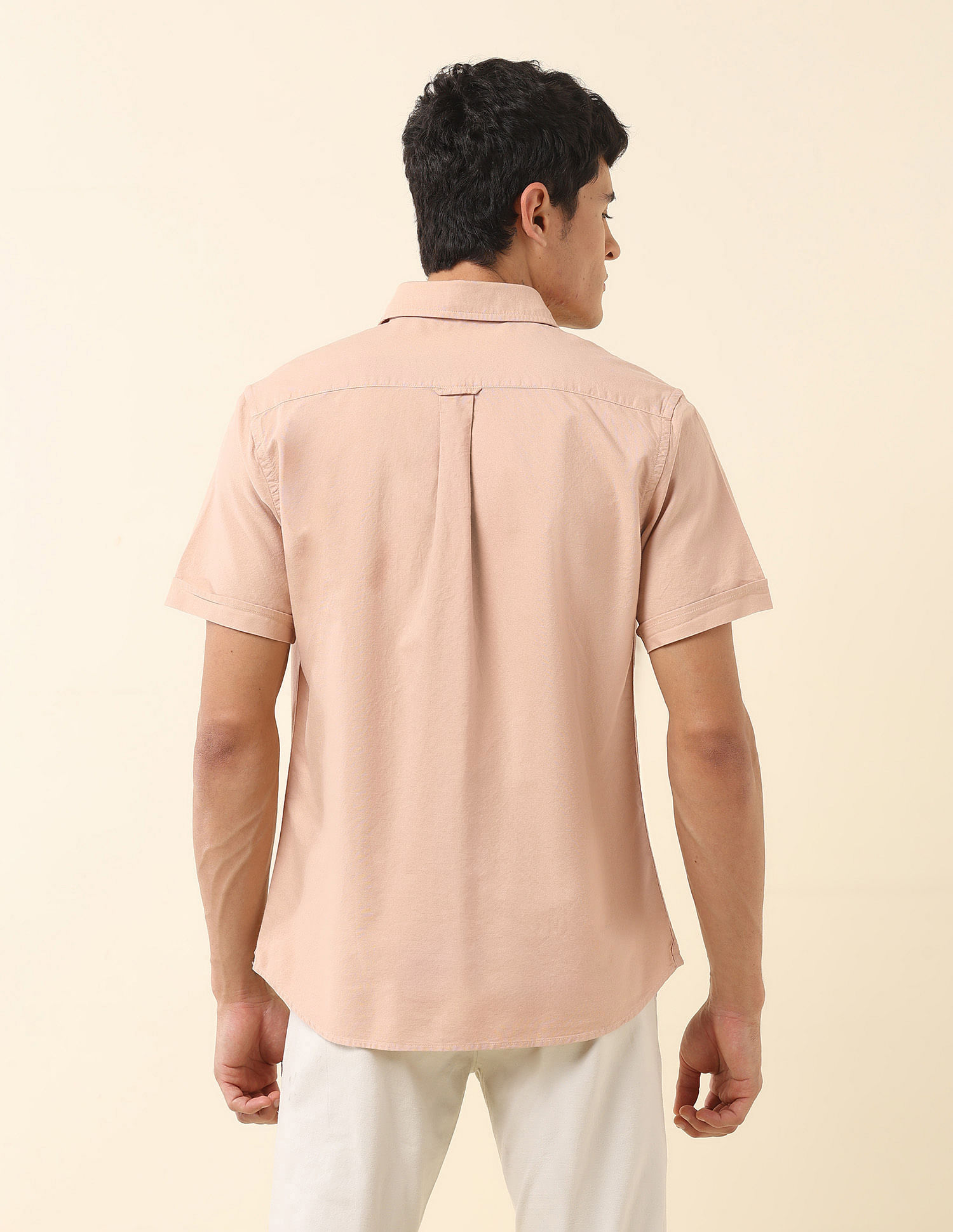 U.S. Polo Assn. Tailored Fit Solid Pure Cotton Shirt