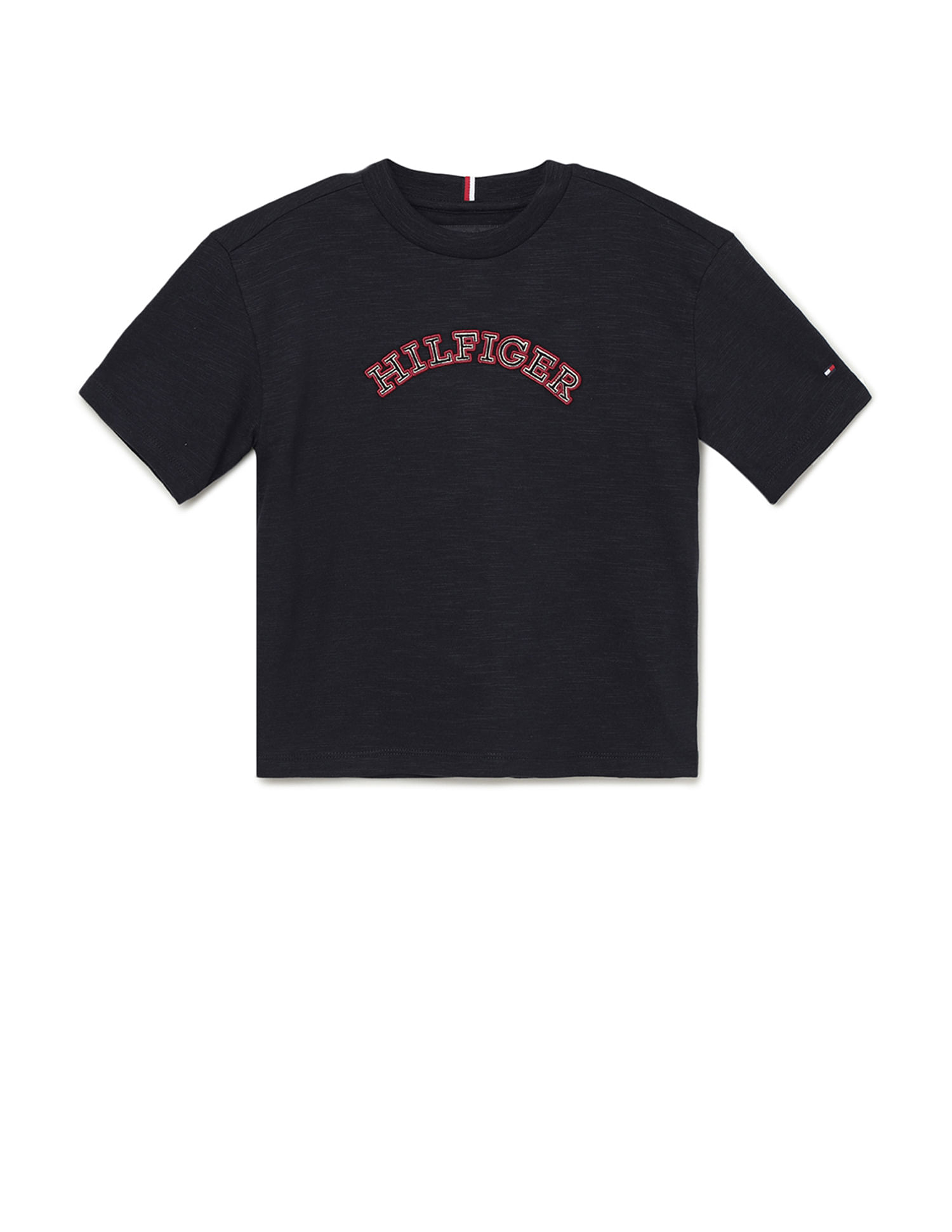 Tommy Hilfiger Kids Boys Monotype Embroidered Regular T-Shirt