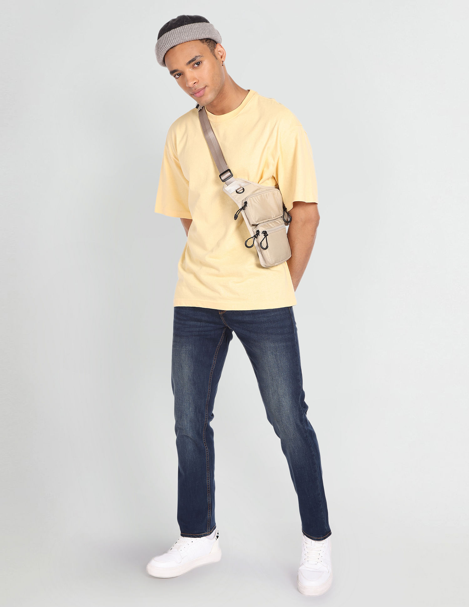 Flying Machine Slim Tapered Fit Stone Wash Jeans