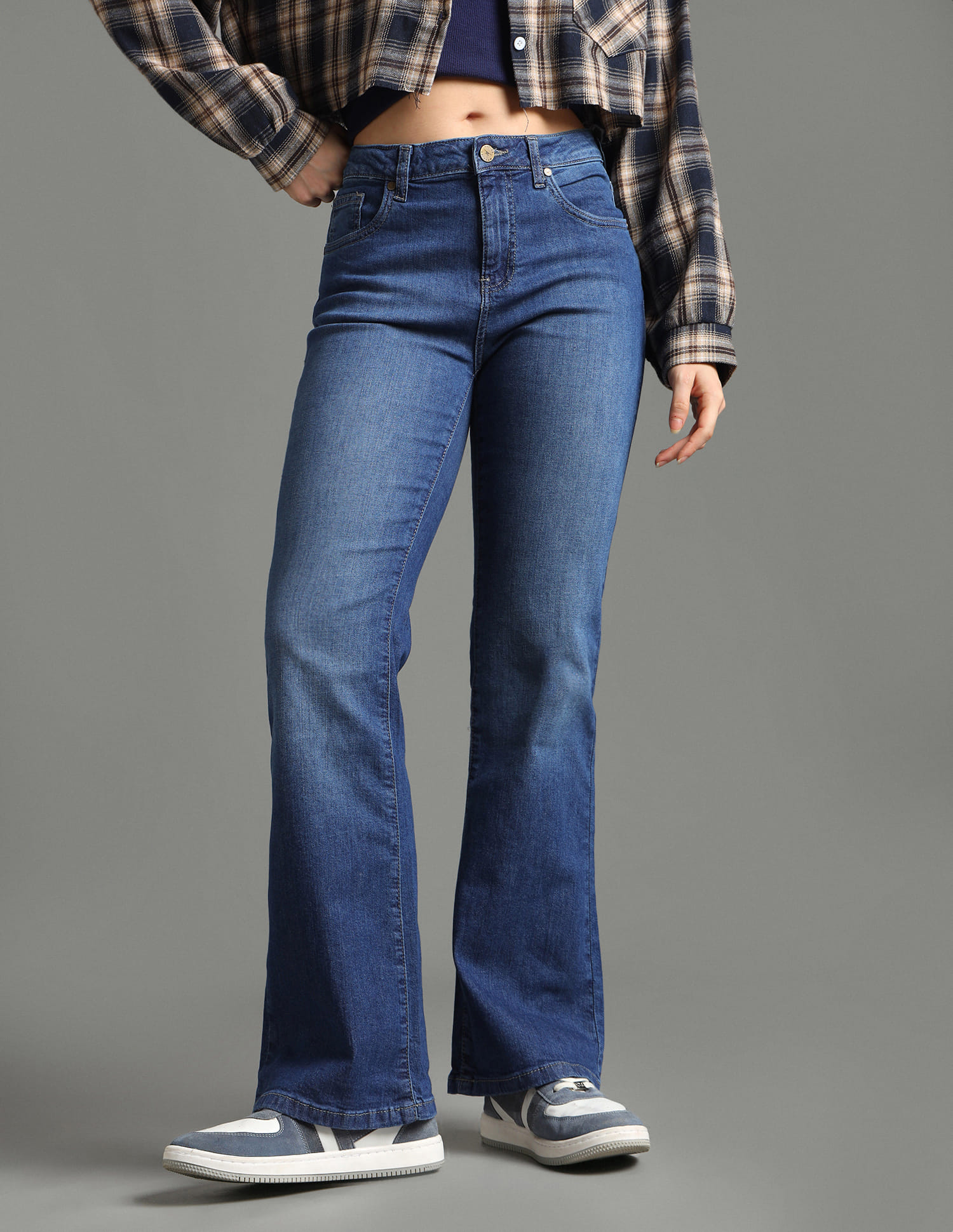 Kokoro 　GENfactoryBUMPS9 26.0-26.5cm Buy Flying Machine Women Mid Rise Bootcut Fit Jeans - NNNOW.com